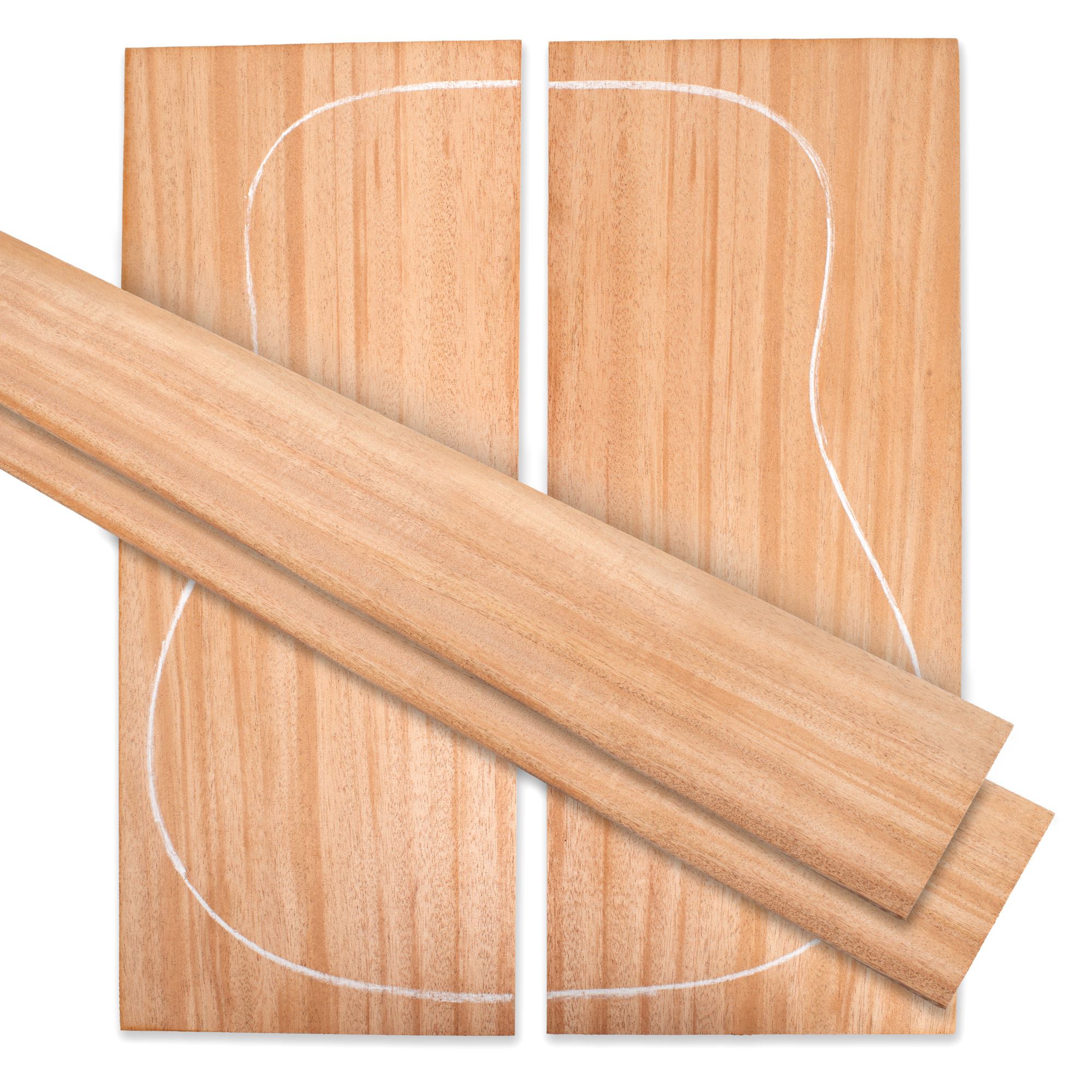 Sapele Back + Side Set for Dreadnought Guitar