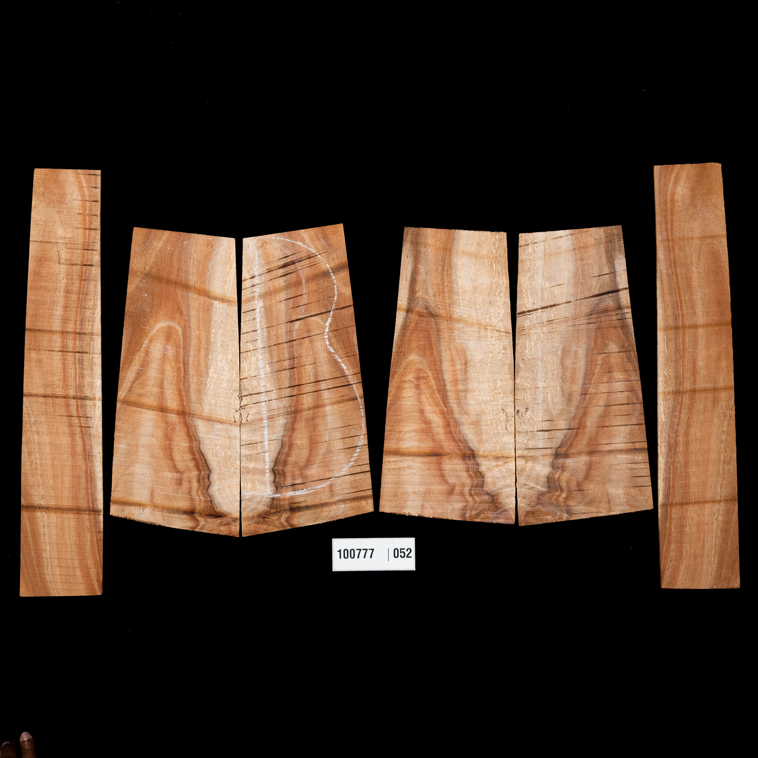 Koa Top + Back + Side Set for Tenor Ukulele - 052