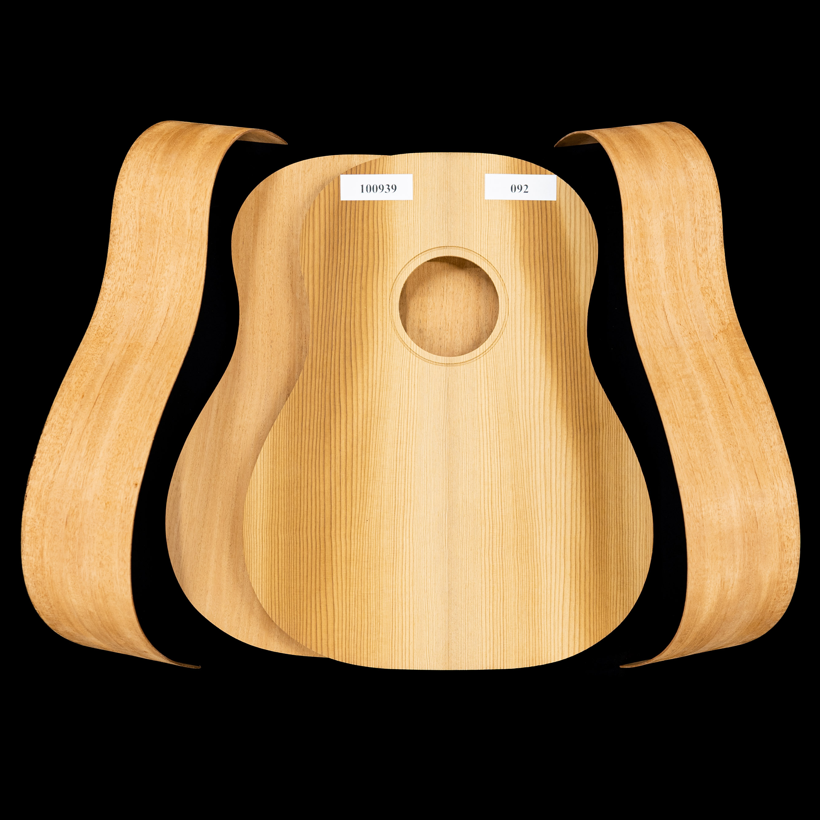 Jumbo-45 kit de guitarra acústica con abeto rojo torrefactado y caoba - 092 Jumbo-45 kit de guitarra acústica con abeto rojo torrefactado y caoba - 092