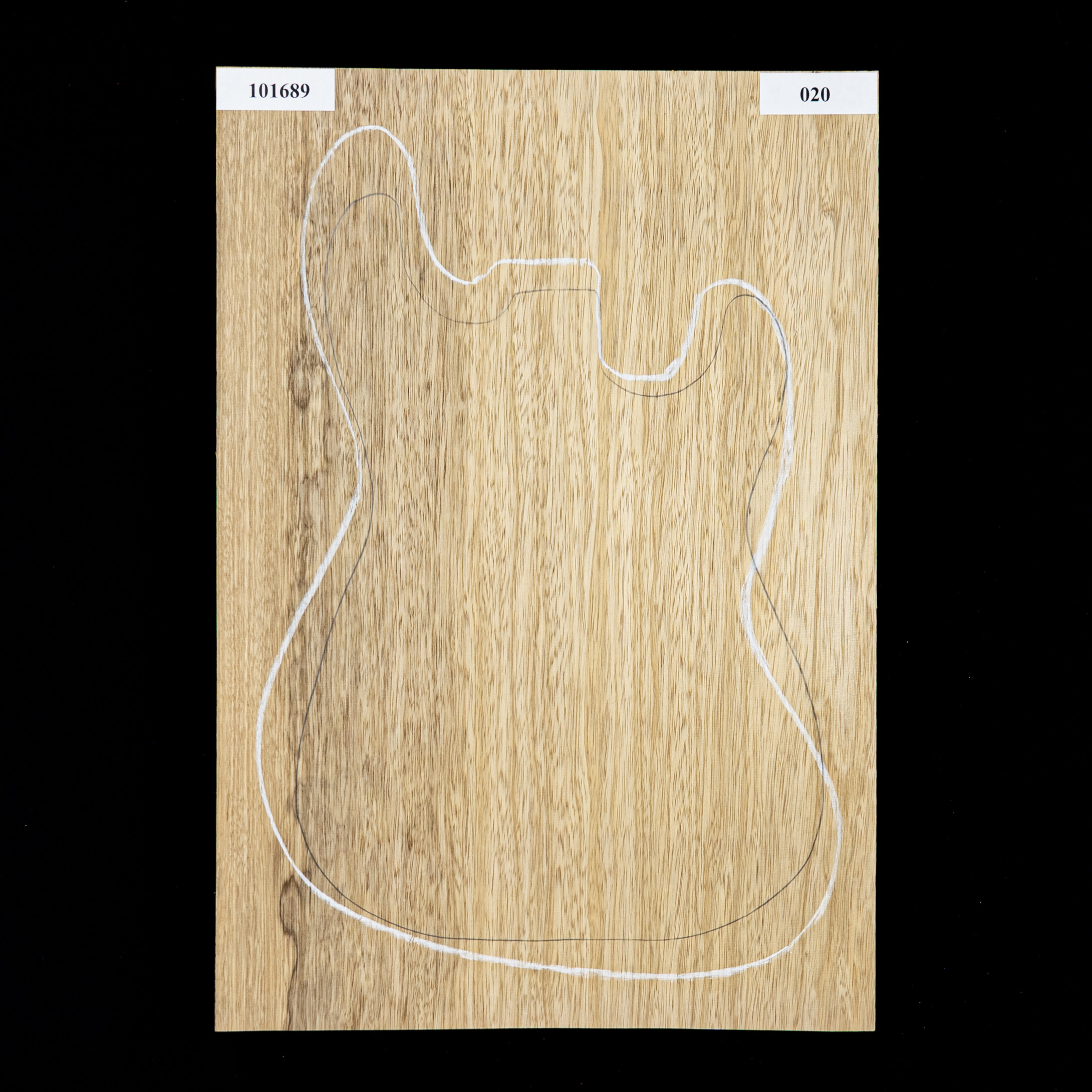 Limba negro sobredimensionado cuerpo en bruto, 1-Piece (12 lb) - 020 Limba negro sobredimensionado cuerpo en bruto, 1-Piece (12 lb) - 020