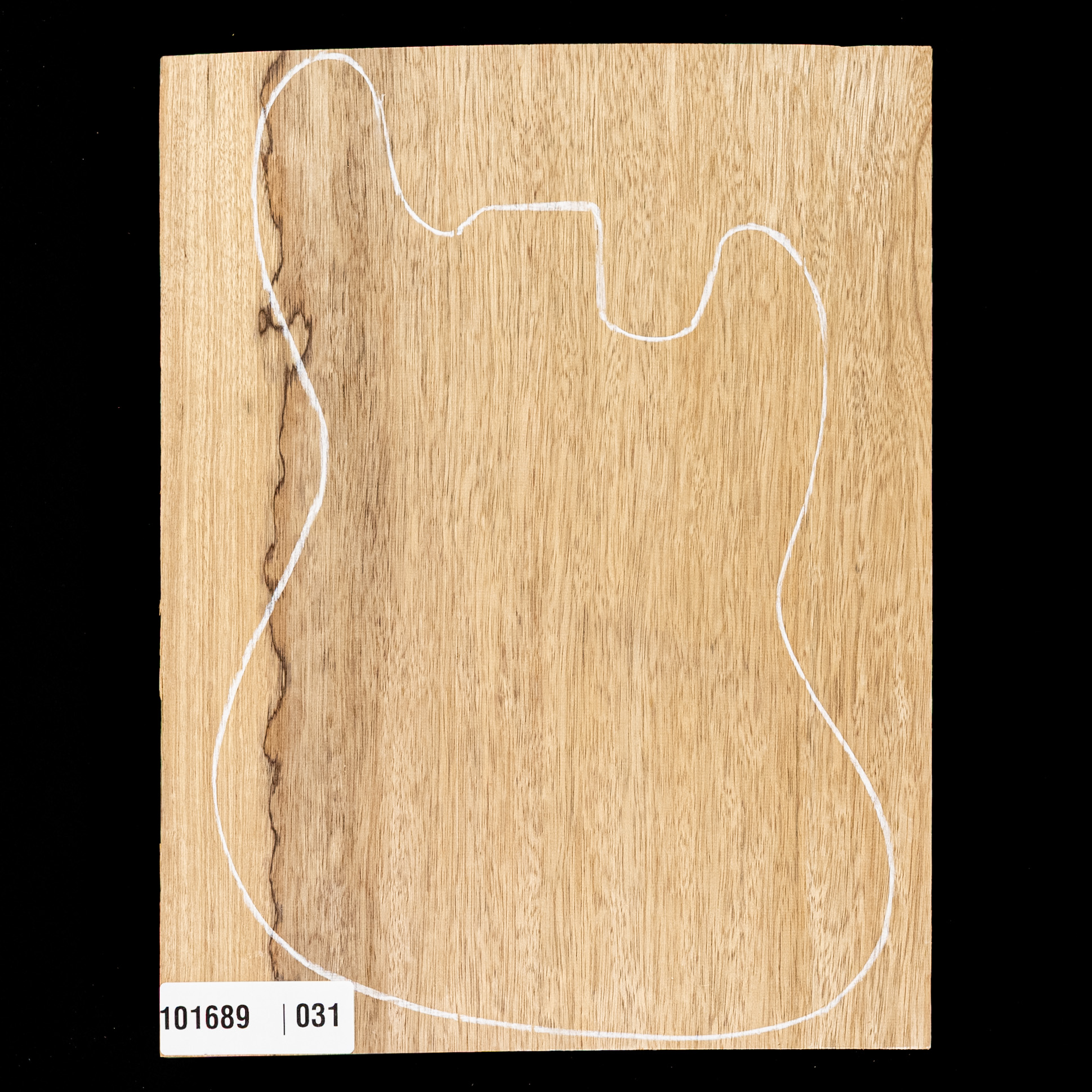 Limba negro sobredimensionado cuerpo en bruto, 1-Piece (10,6 lb) - 031 Limba negro sobredimensionado cuerpo en bruto, 1-Piece (10,6 lb) - 031