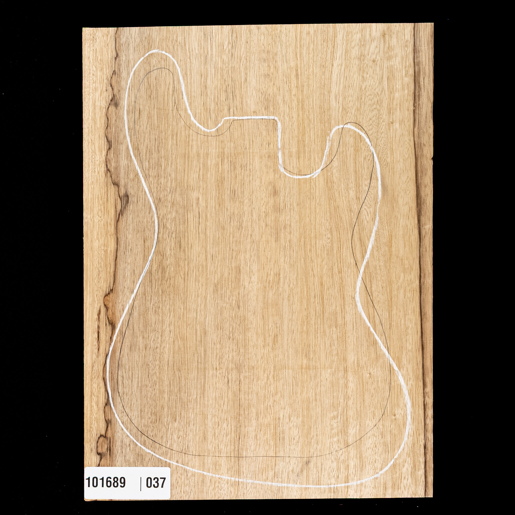 Cuerpo Limba oversized en blanco, 1-Piece (11 lb) - 037