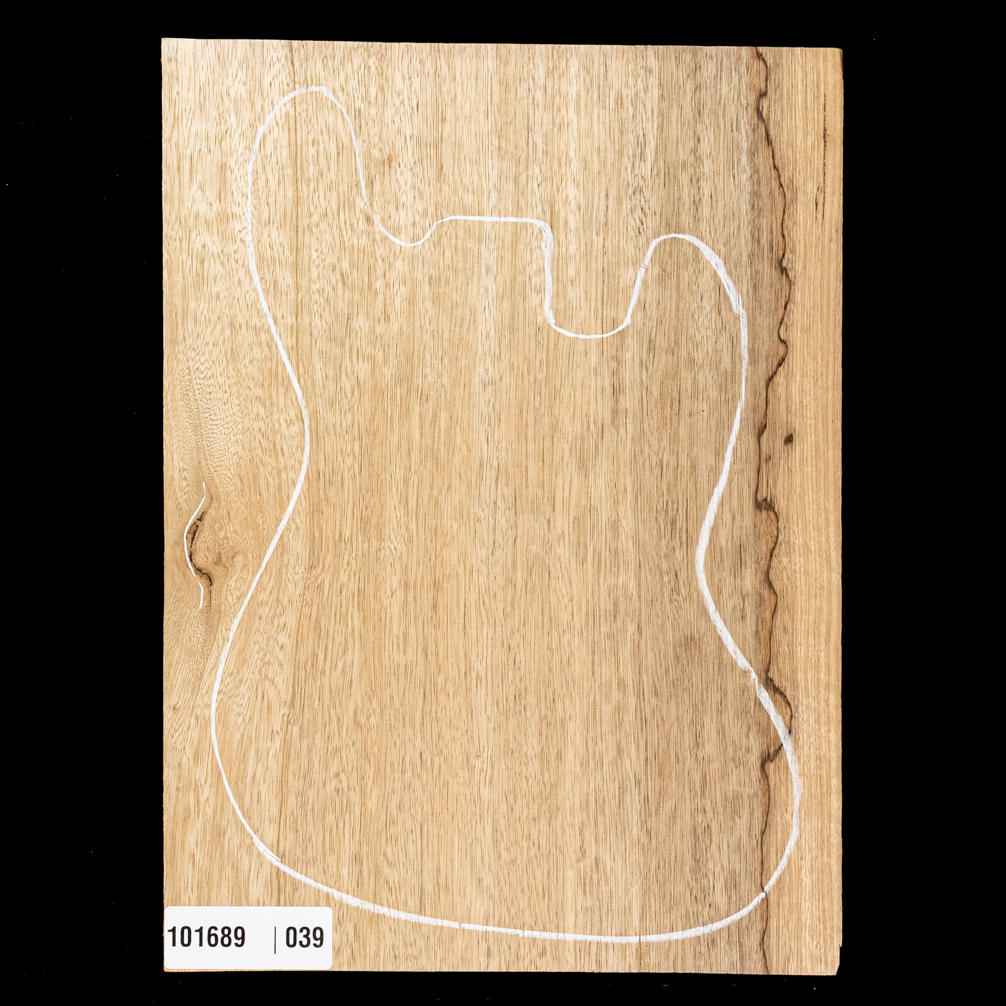 Limba negro sobredimensionado cuerpo en bruto, 1-Piece (11,2 lb) - 039 Limba negro sobredimensionado cuerpo en bruto, 1-Piece (11,2 lb) - 039