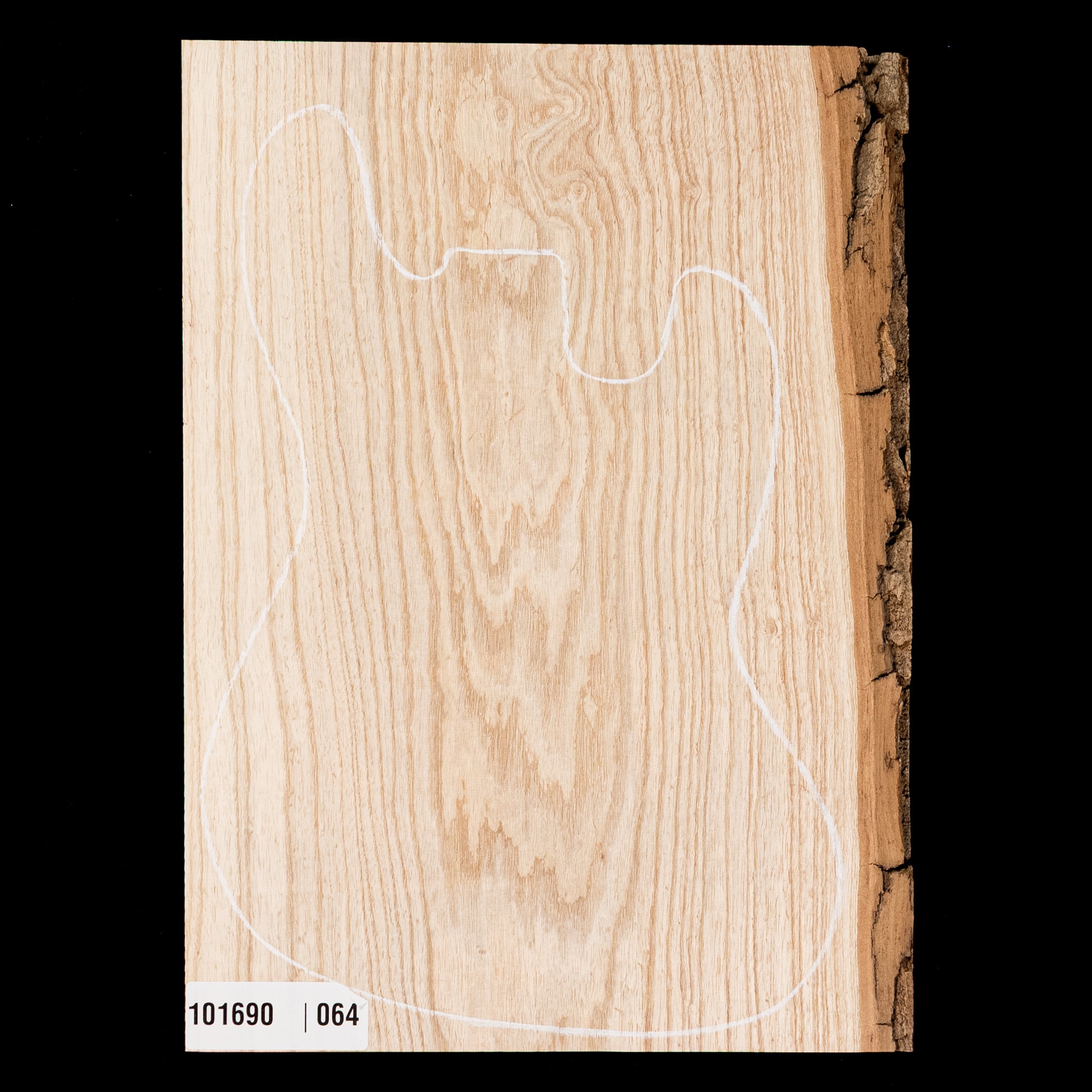 Cuerpo cuerpo en bruto sobredimensionado de fresno del pantano, 1-Piece (11,6 lb) - 064 Cuerpo cuerpo en bruto sobredimensionado de fresno del pantano, 1-Piece (11,6 lb) - 064