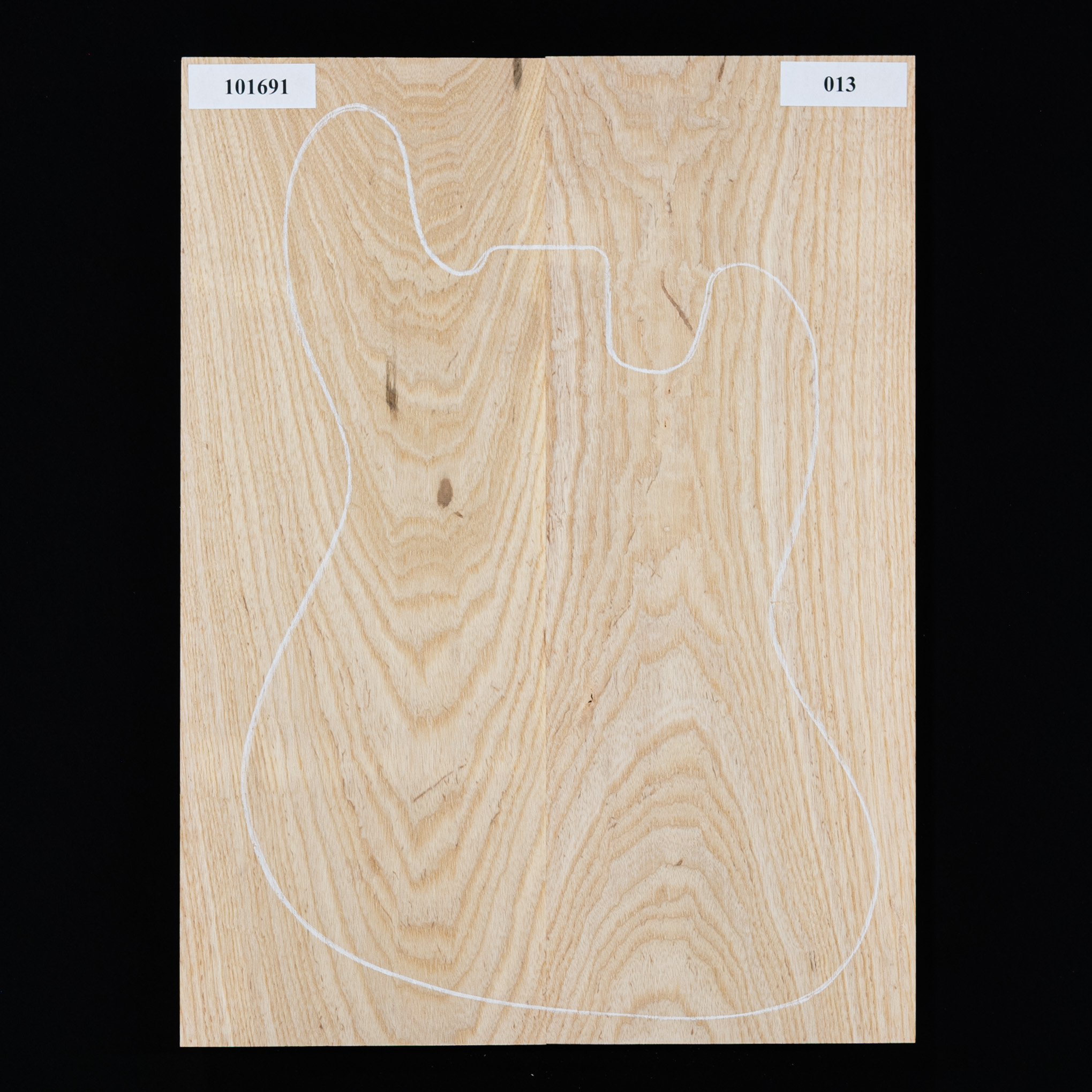 Cuerpo cuerpo en bruto sobredimensionado de fresno del pantano, 2-Piece (11,1 lb) - 013 Cuerpo cuerpo en bruto sobredimensionado de fresno del pantano, 2-Piece (11,1 lb) - 013