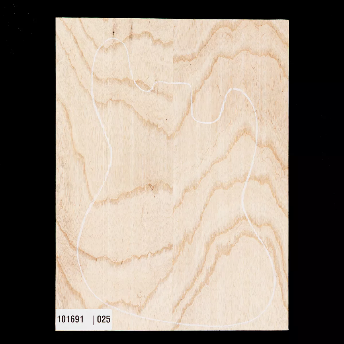 Cuerpo ancho en blanco de fresno del pantano, 2-Piece (10,4 lb) - 025 Cuerpo ancho en blanco de fresno del pantano, 2-Piece (10,4 lb) - 025