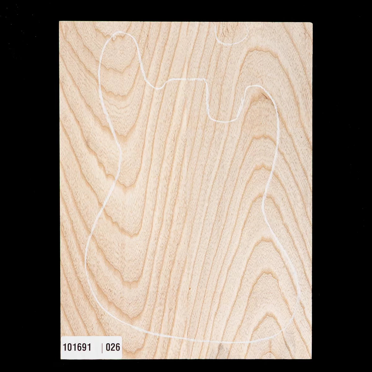 Cuerpo ancho en blanco de fresno del pantano, 2-Piece (10,6 lb) - 026 Cuerpo ancho en blanco de fresno del pantano, 2-Piece (10,6 lb) - 026