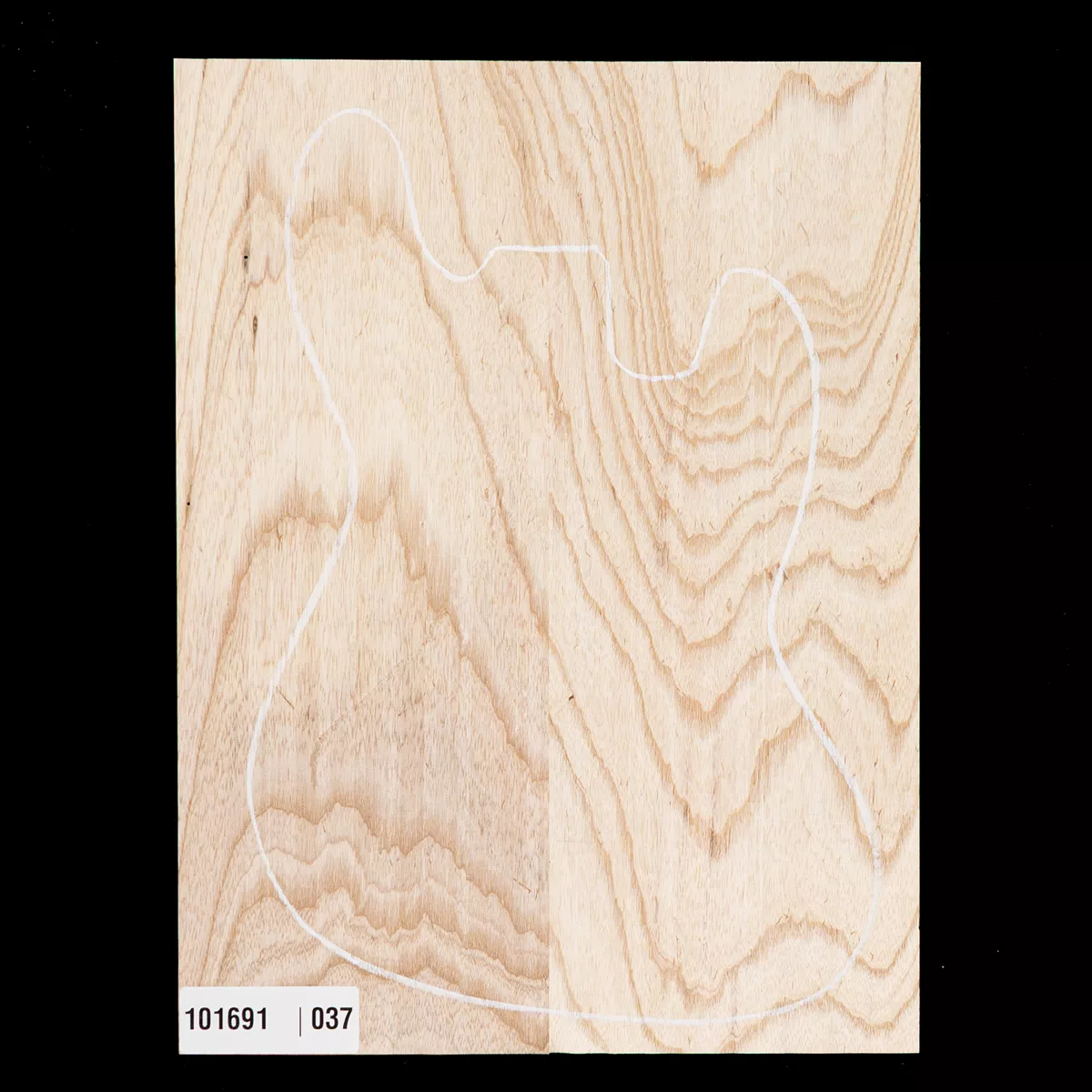 Cuerpo ancho en blanco de fresno del pantano, 2-Piece (10,4 lb) - 037 Cuerpo ancho en blanco de fresno del pantano, 2-Piece (10,4 lb) - 037