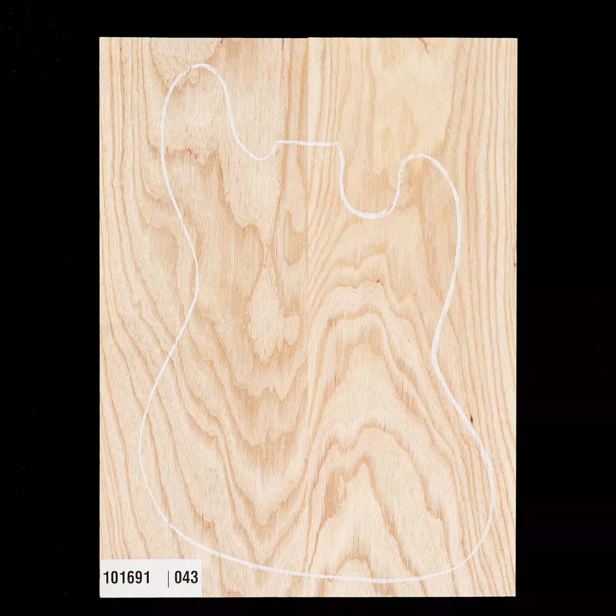 Cuerpo ancho en blanco de fresno del pantano, 2-Piece (11,2 lb) - 043 Cuerpo ancho en blanco de fresno del pantano, 2-Piece (11,2 lb) - 043