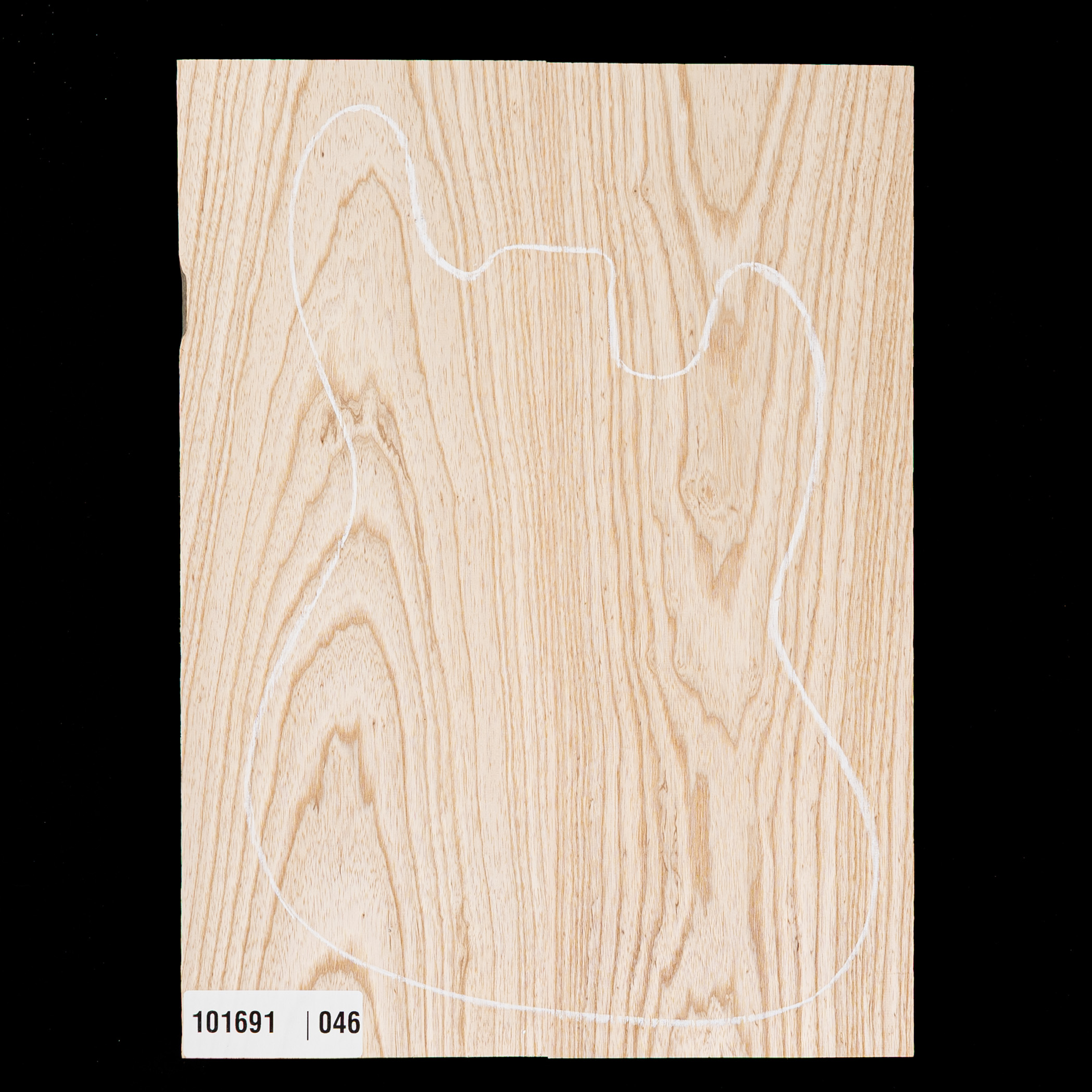 Swamp Ash Oversized Body Blank, 2-Piece (13 lb) - 046
