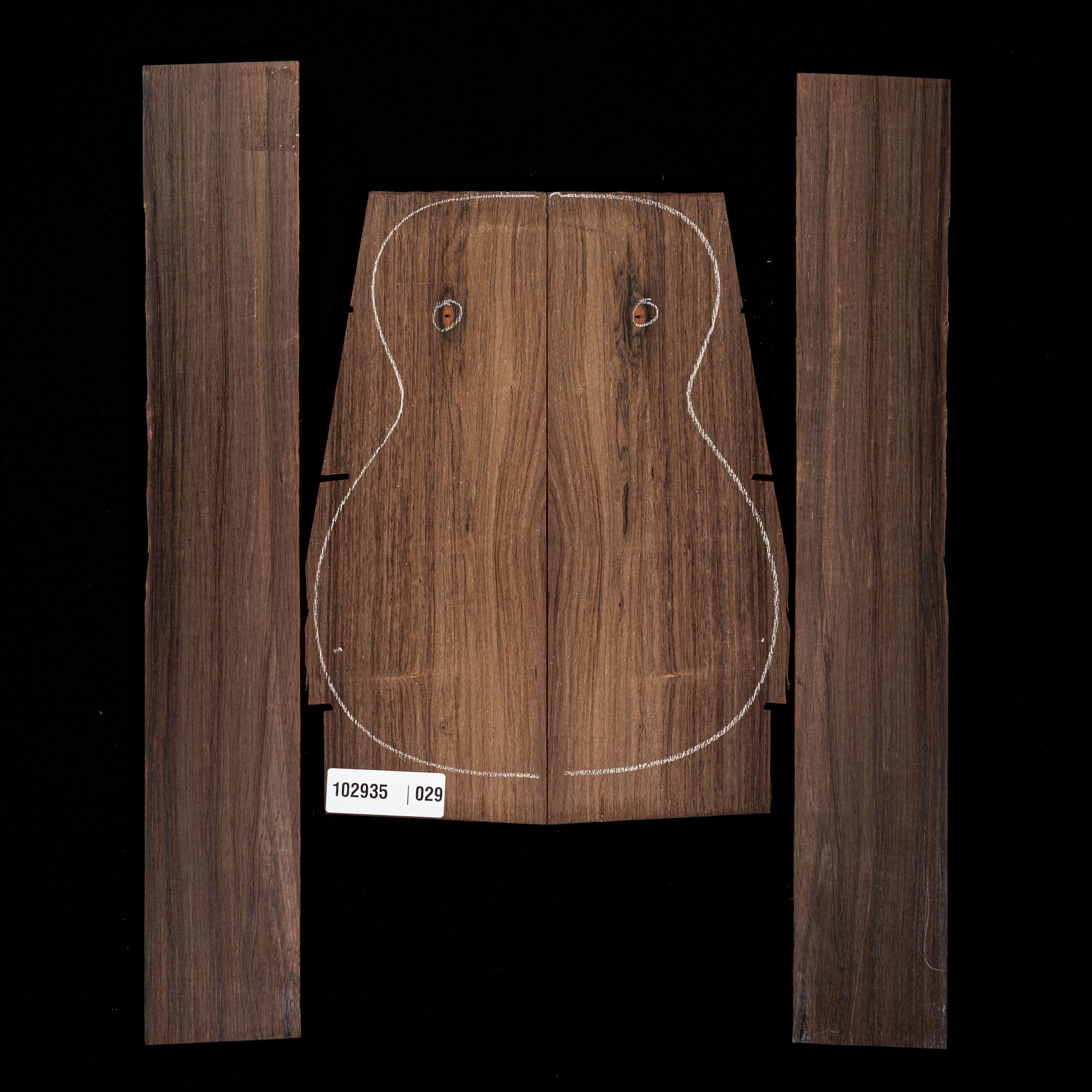 Set de Fondos y Aros de Palosanto Brasileño - 029