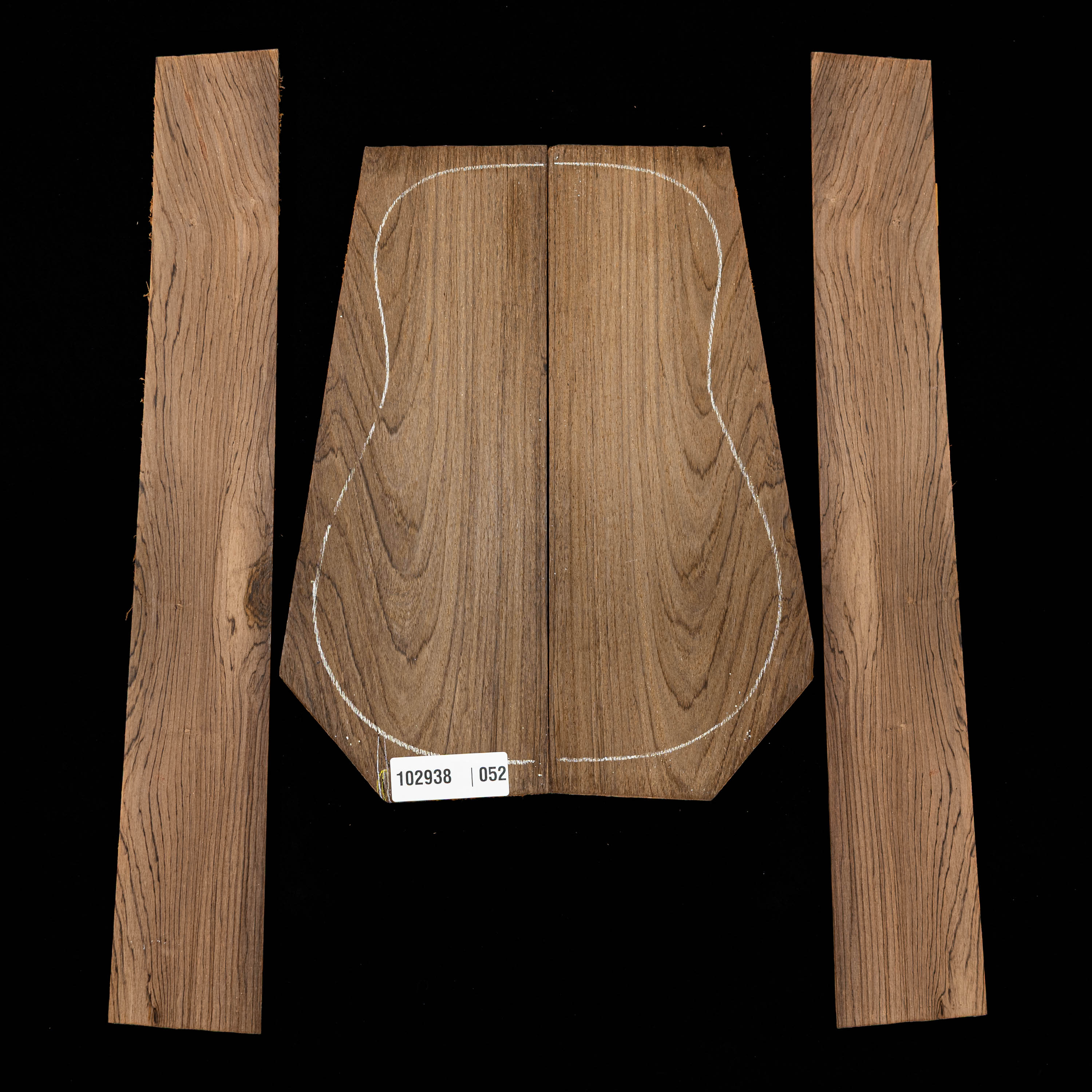 Set de Fondos y Aros de Palosanto Brasileño - 052