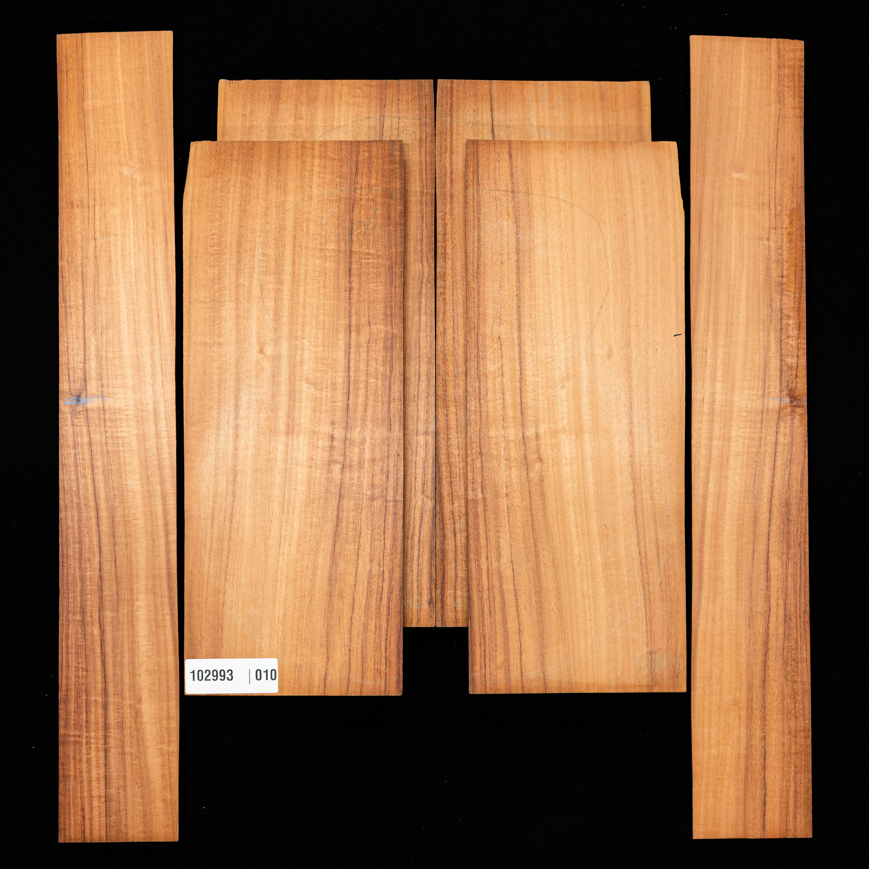 Top Koa + Set de fondo y aros - 010