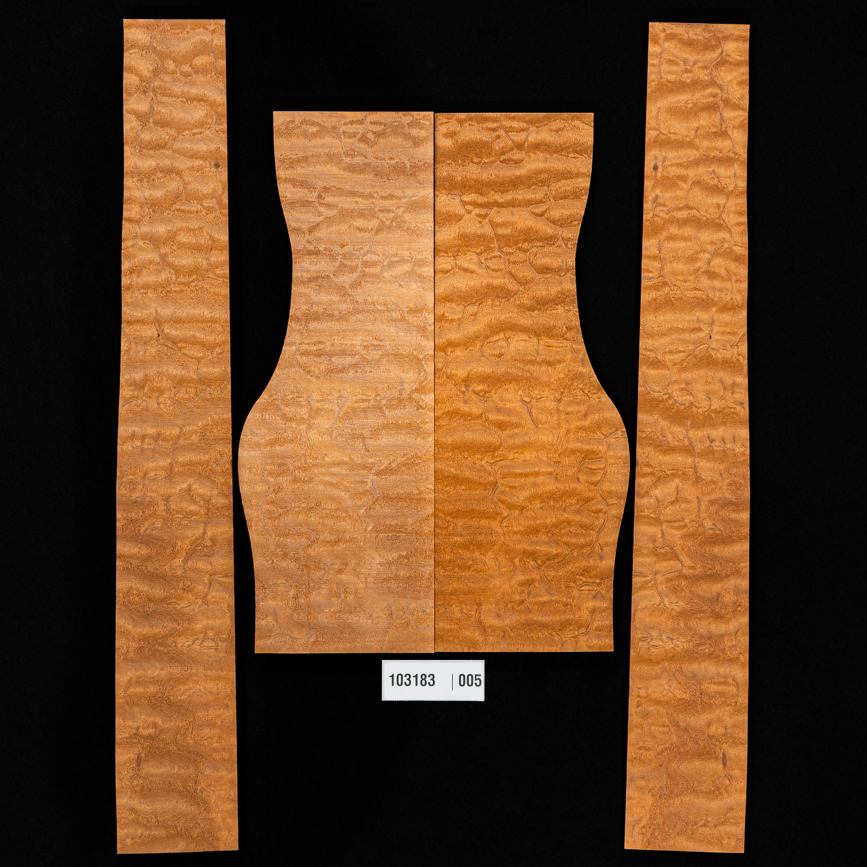 The Tree Set de fondo y aros acolchado de caoba hondureña, reserva estándar - 005