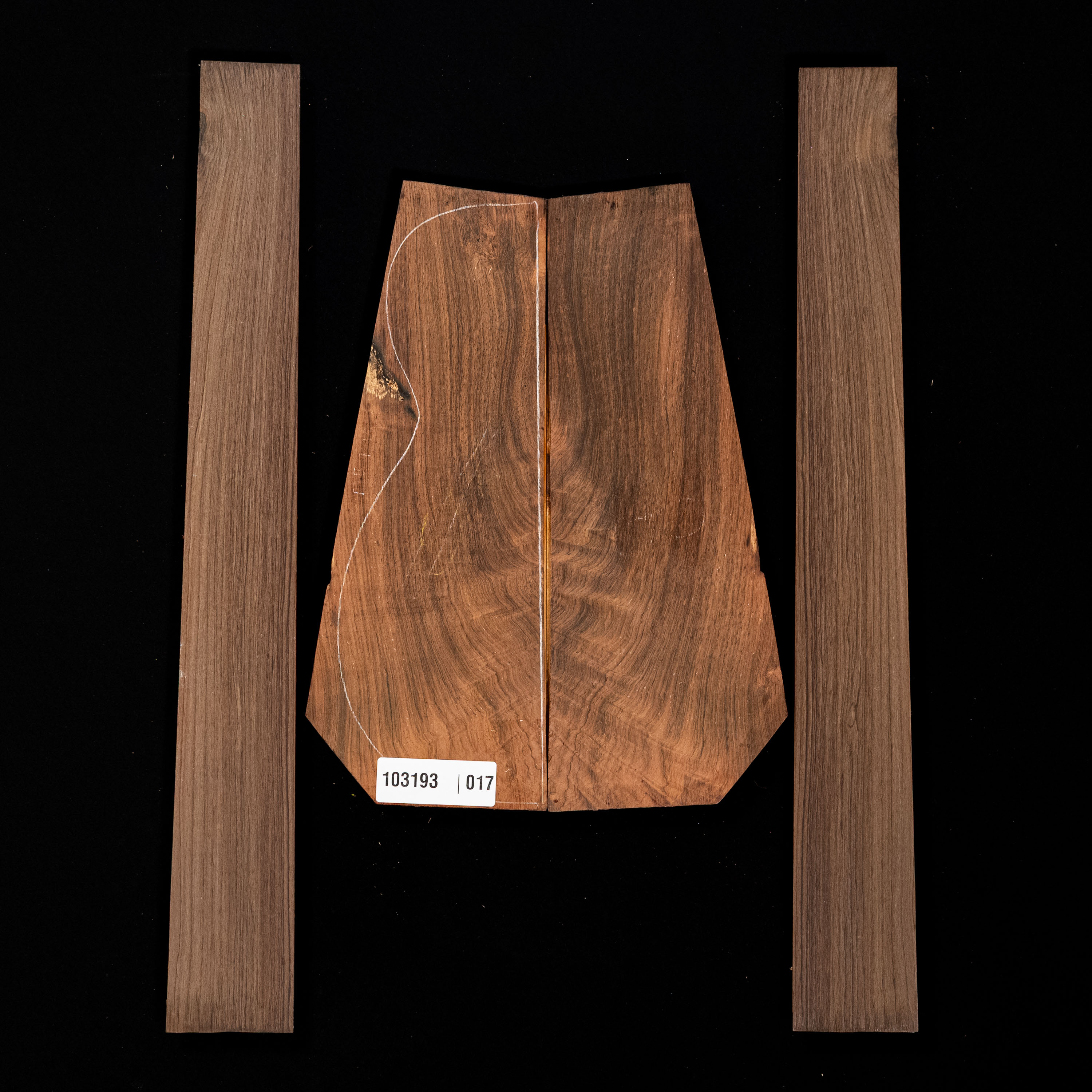 Brazilian Rosewood Back + Side Set - 017