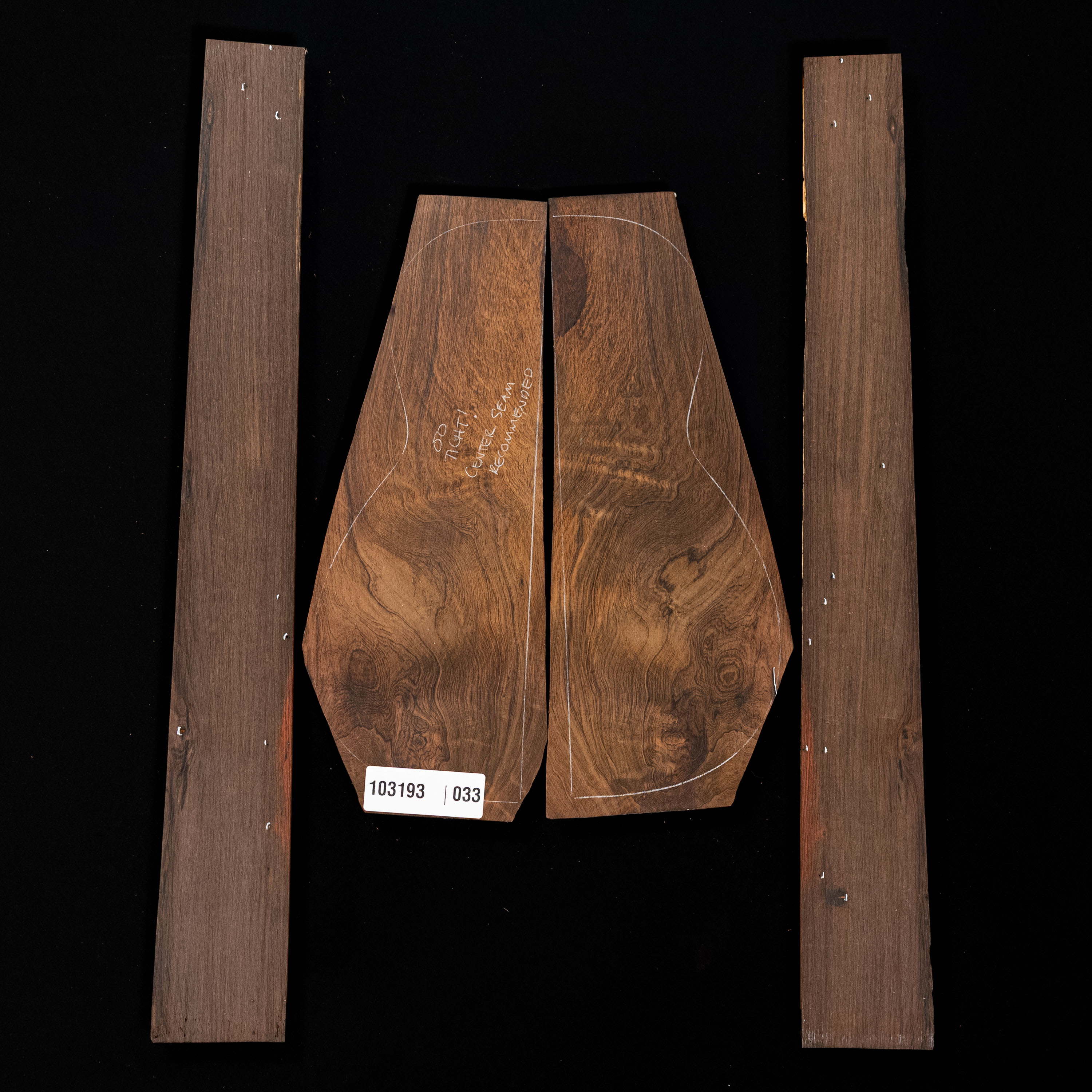 Brazilian Rosewood Back + Side Set - 033