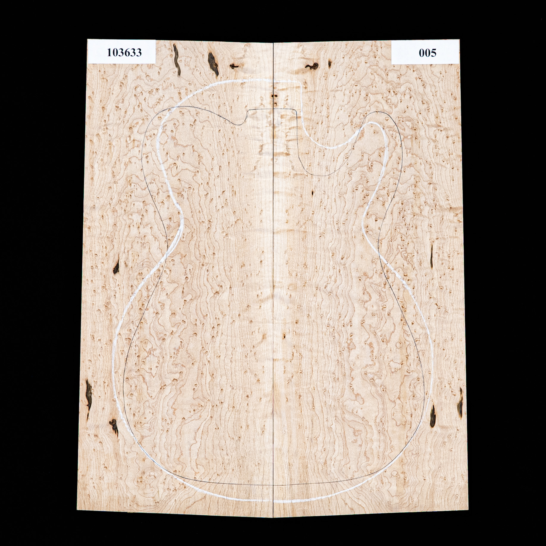 Tapa decorativa de arce ojo de pájaro – 005 Tapa decorativa de arce ojo de pájaro – 005