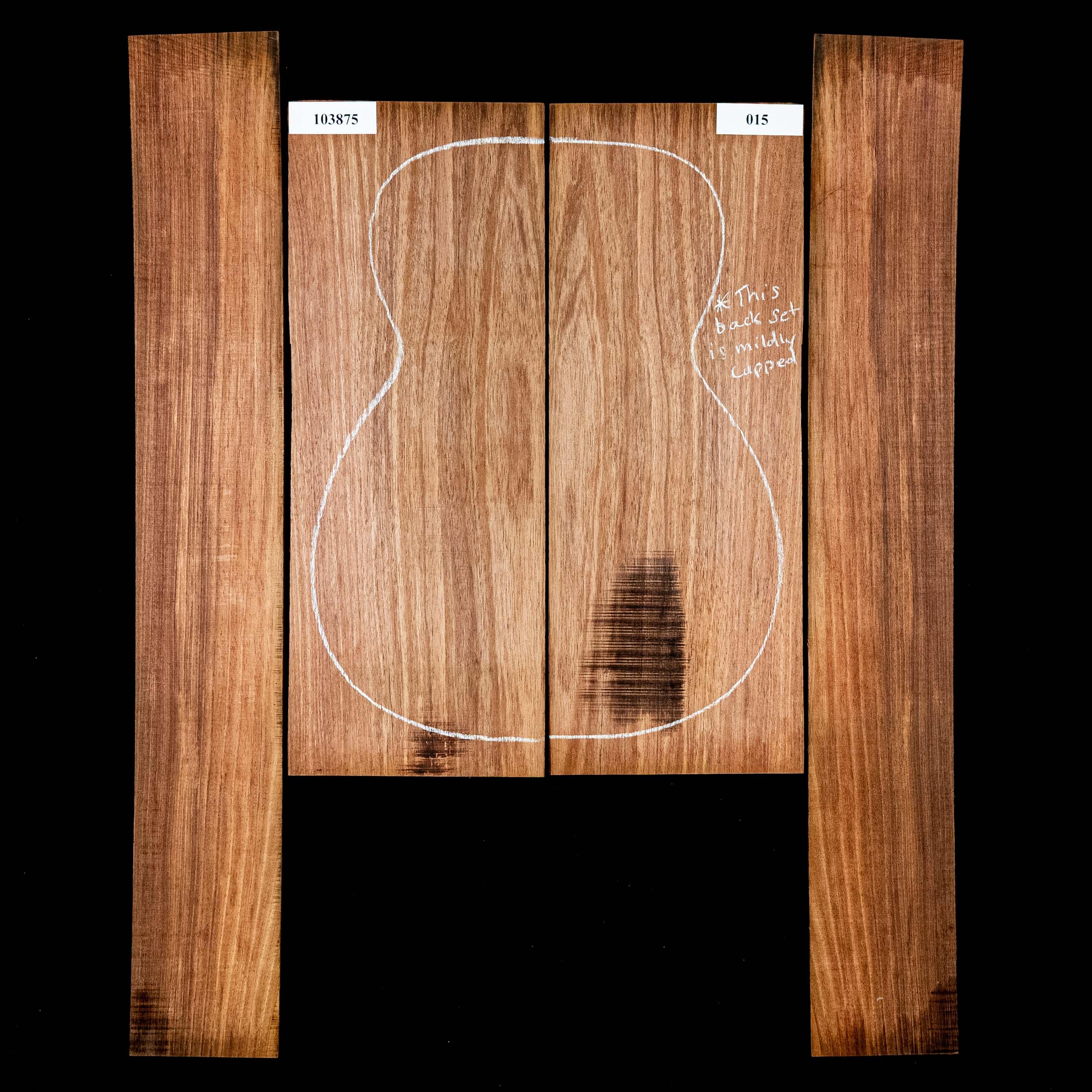 Set de aros y fondo de Blackwood de Tasmania - 015