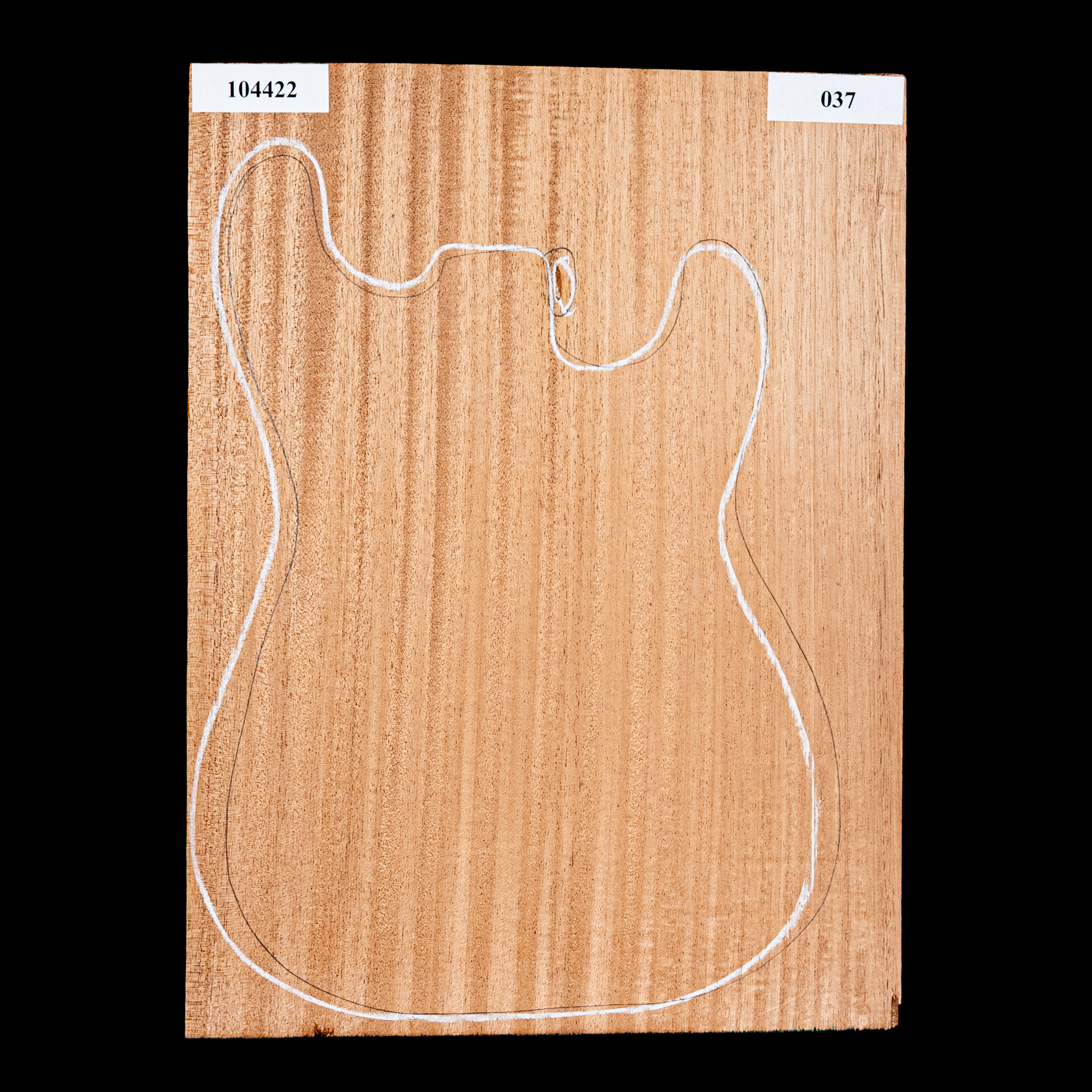 Cinta Figurada cuerpo en bruto caoba africana, 1-Piece (8,2 lb) - 037 Cinta Figurada cuerpo en bruto caoba africana, 1-Piece (8,2 lb) - 037