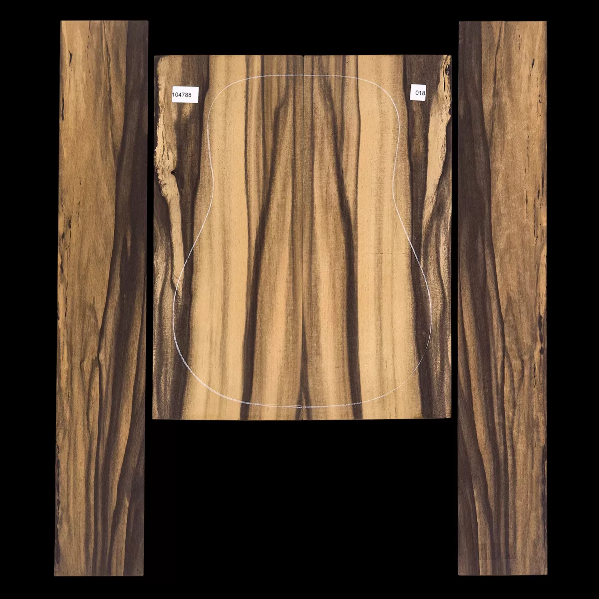 Set de Fondo y Aros de ébano Crelicam - 018 Set de Fondo y Aros de ébano Crelicam - 018