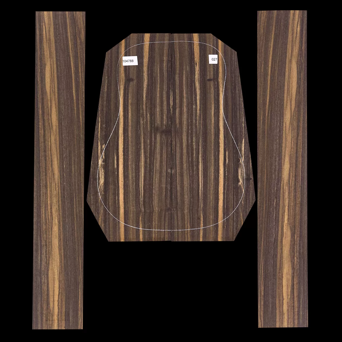 Set de Fondo y Aros de ébano Crelicam - 027 Set de Fondo y Aros de ébano Crelicam - 027