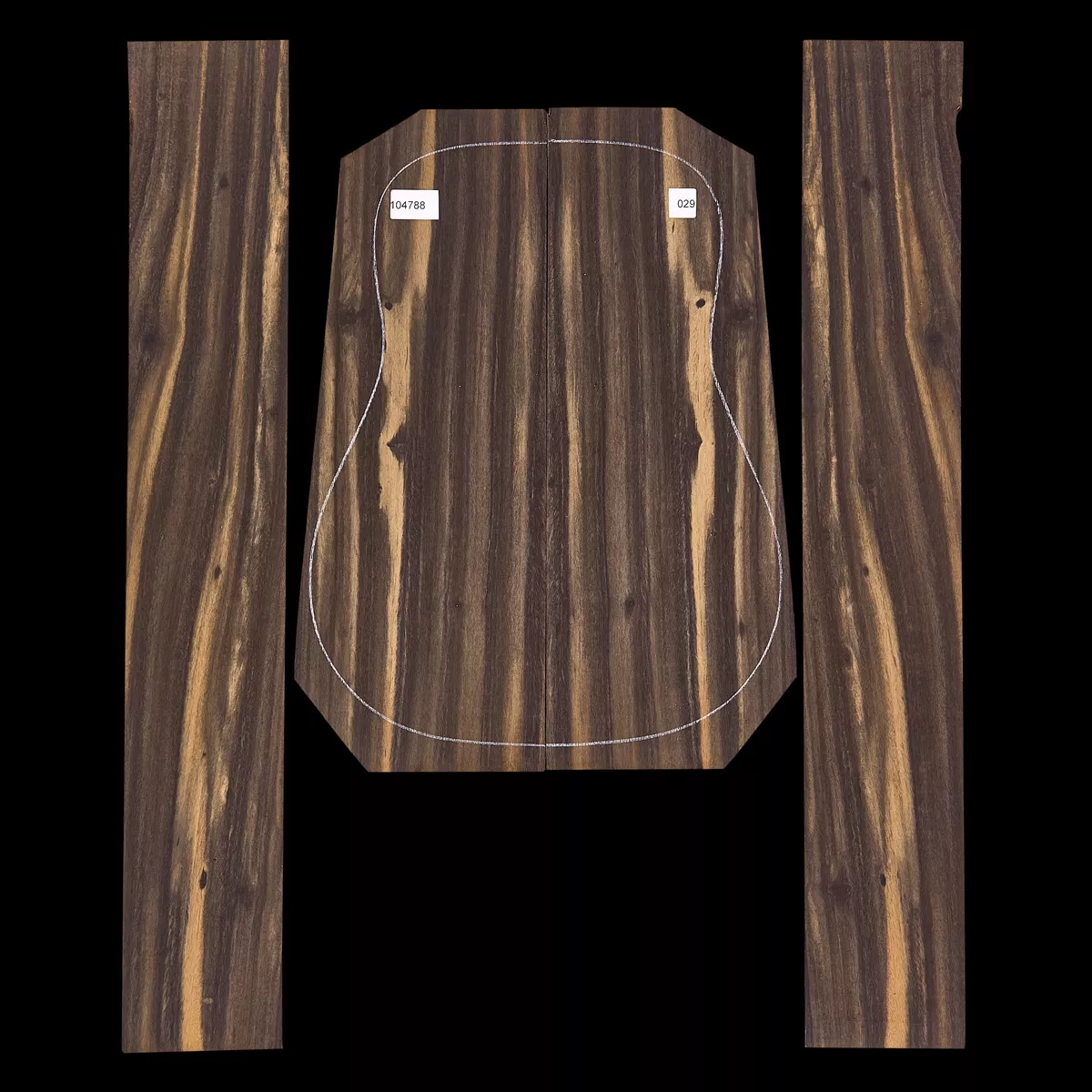 Set de Fondo y Aros de ébano Crelicam - 029 Set de Fondo y Aros de ébano Crelicam - 029