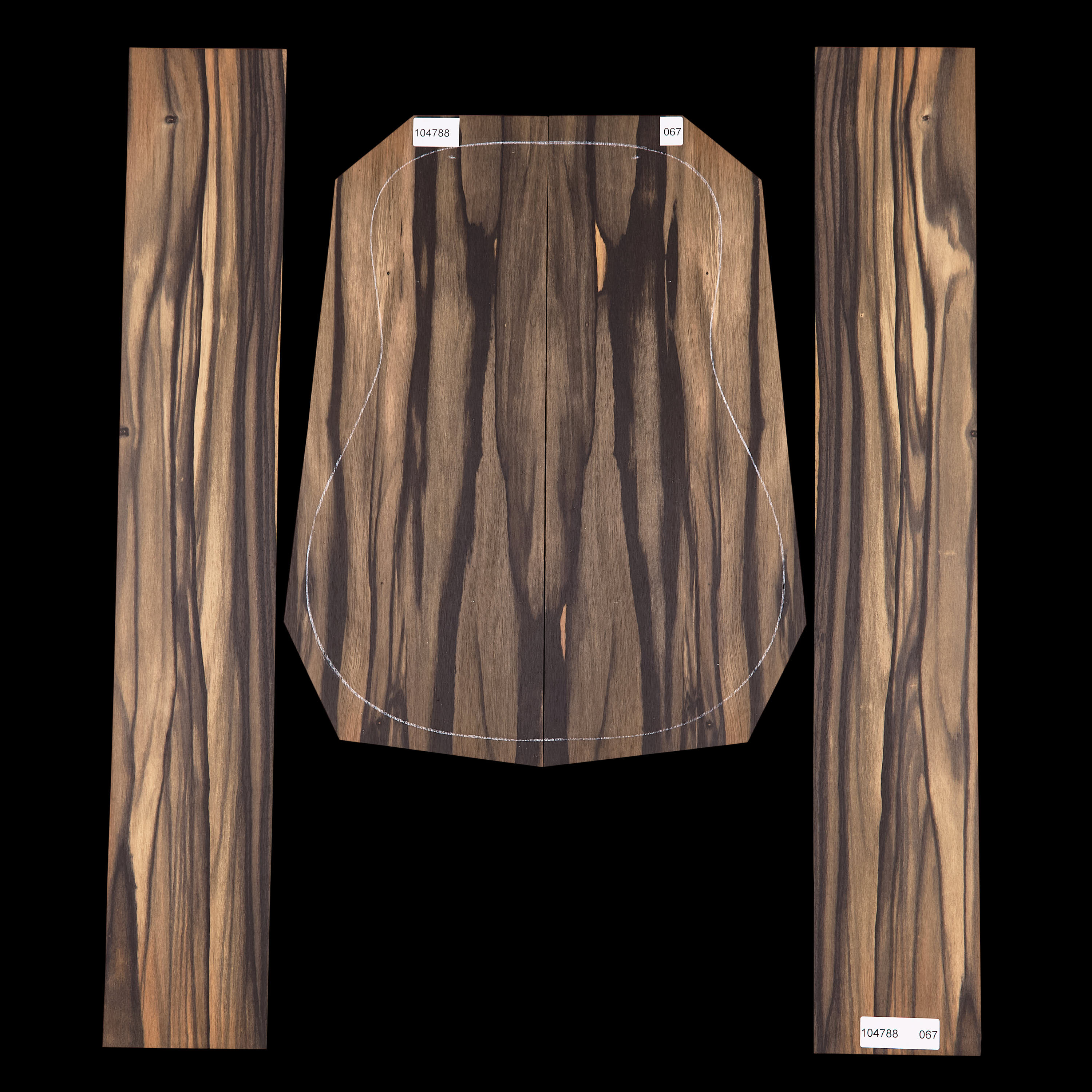 Set de Fondo y Aros de ébano Crelicam - 067