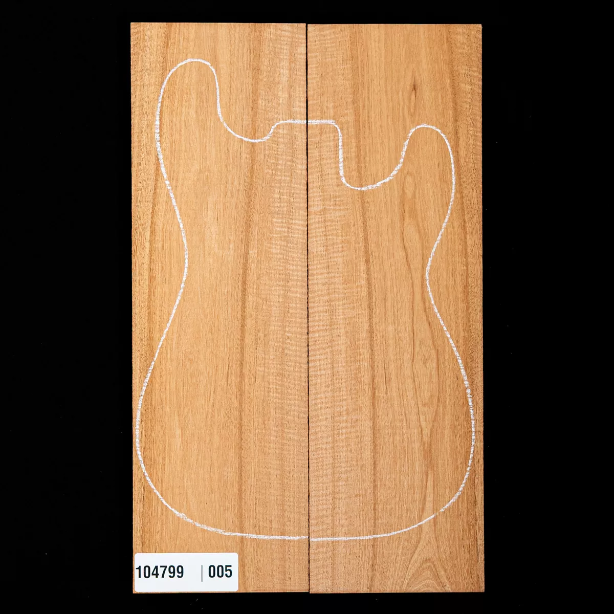 Top largo Fiddleback de caoba hondureña - 005 Top largo Fiddleback de caoba hondureña - 005