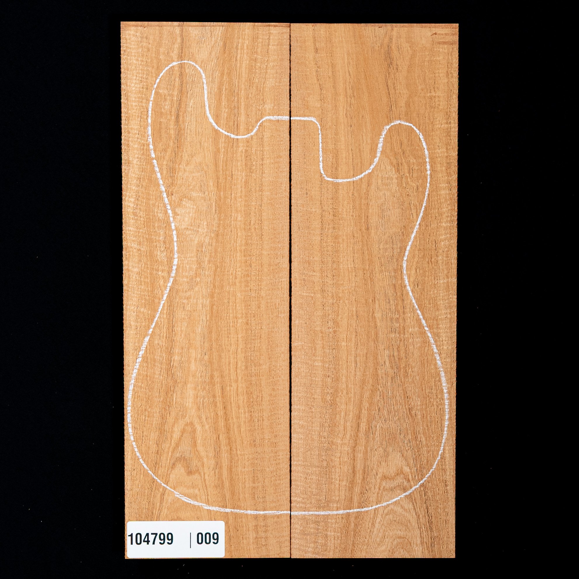 Top largo Fiddleback de caoba hondureña - 009