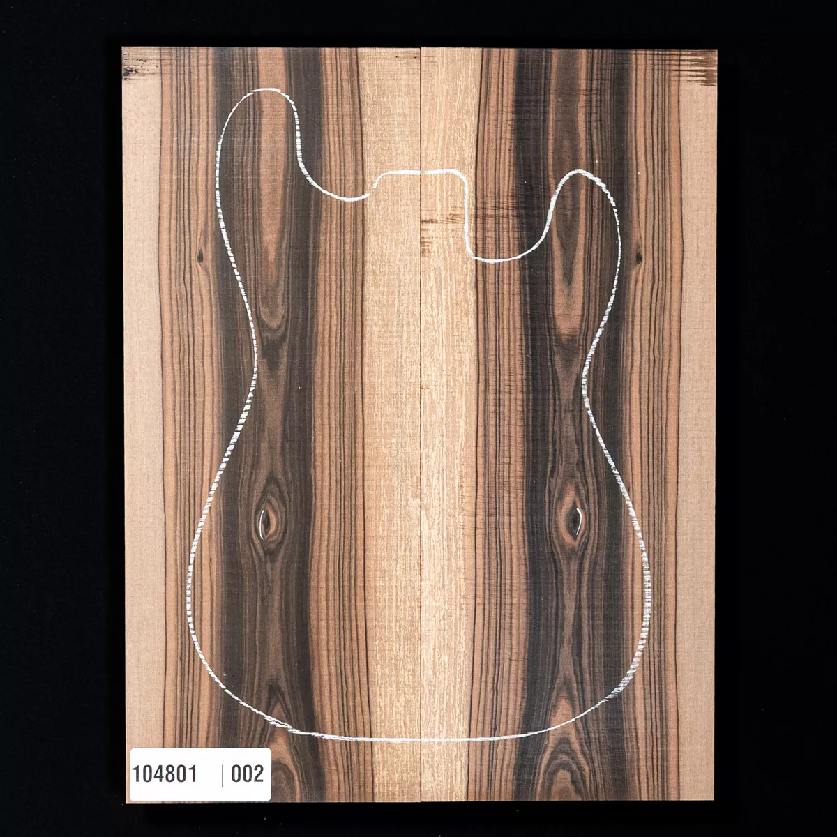 Top con caída de ébano Macassar - 002 Top con caída de ébano Macassar - 002