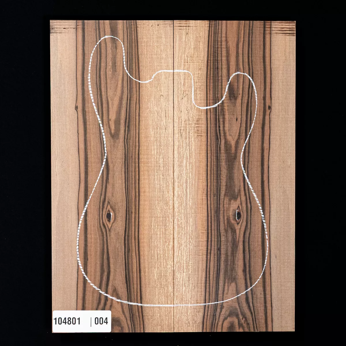 Top con caída de ébano Macassar - 004 Top con caída de ébano Macassar - 004