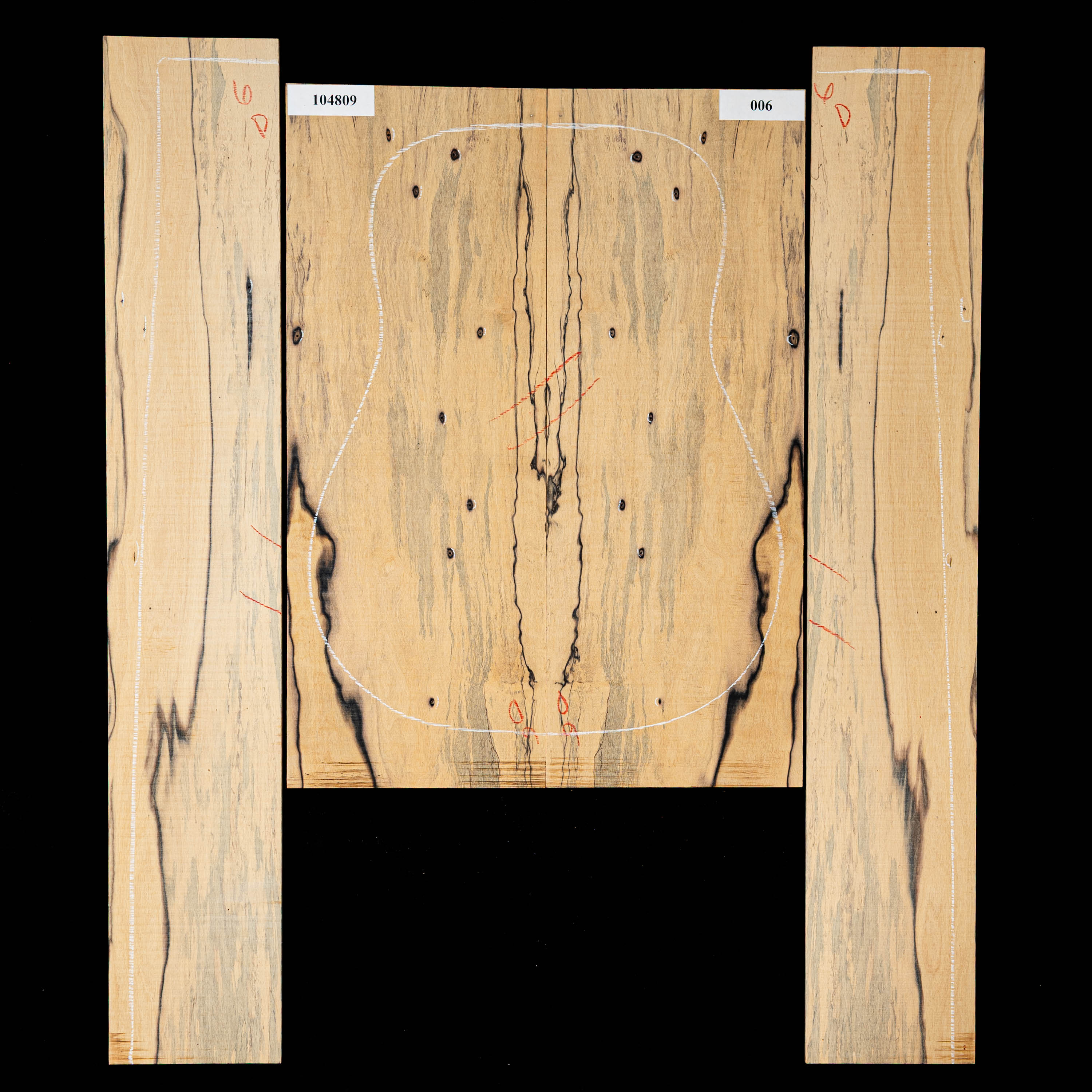 Set de aros y fondo de ébano Pale Moon - 006