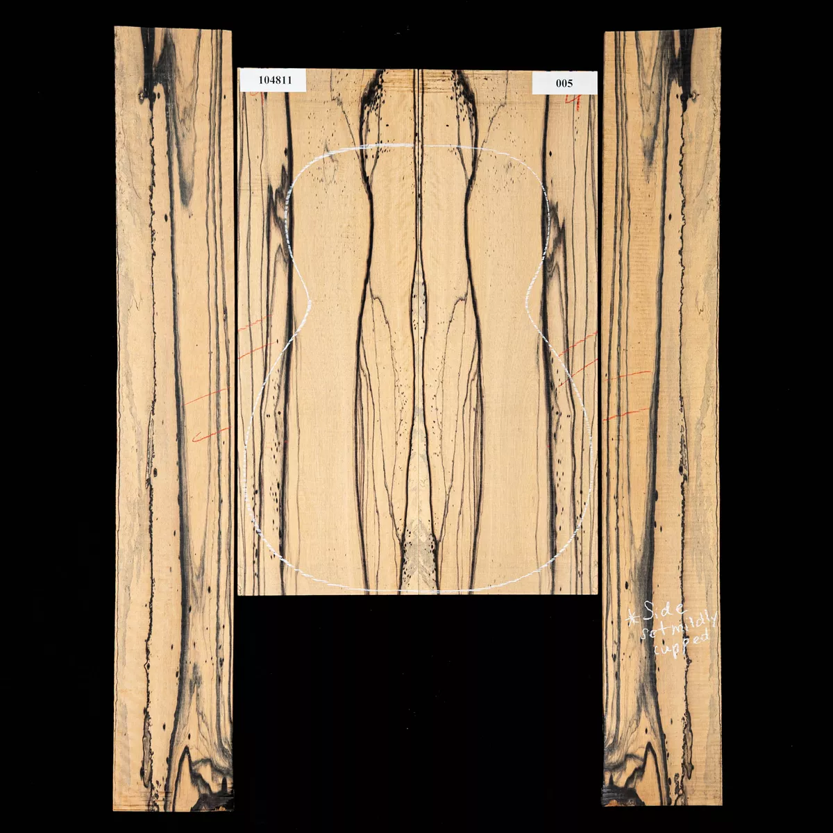 Set de aros y fondo de ébano Pale Moon - 005 Set de aros y fondo de ébano Pale Moon - 005