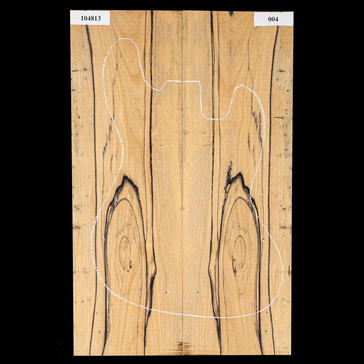 Tapa superior curvada de ébano Pale Moon - 004 Tapa superior curvada de ébano Pale Moon - 004