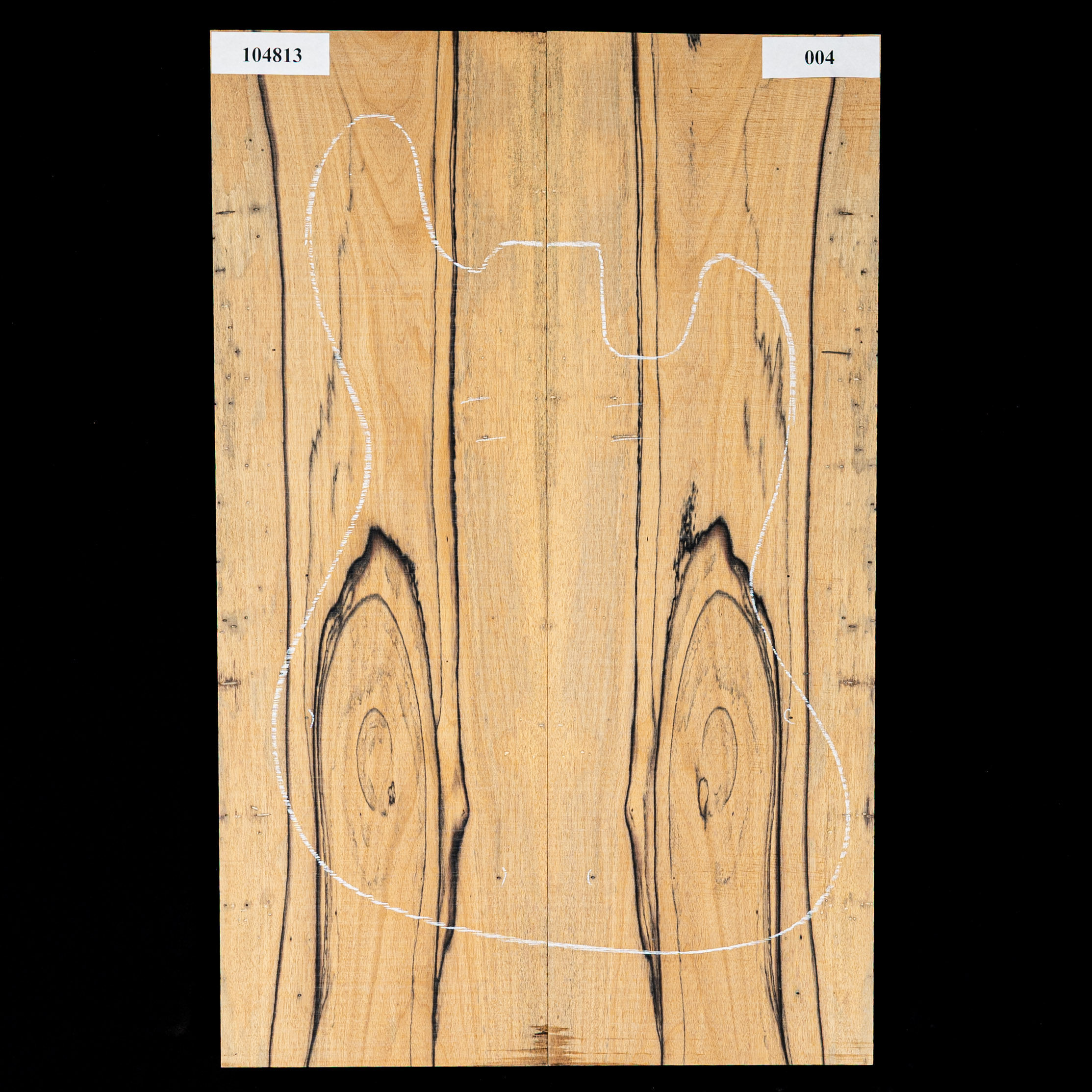 Tapa superior curvada de ébano Pale Moon - 004