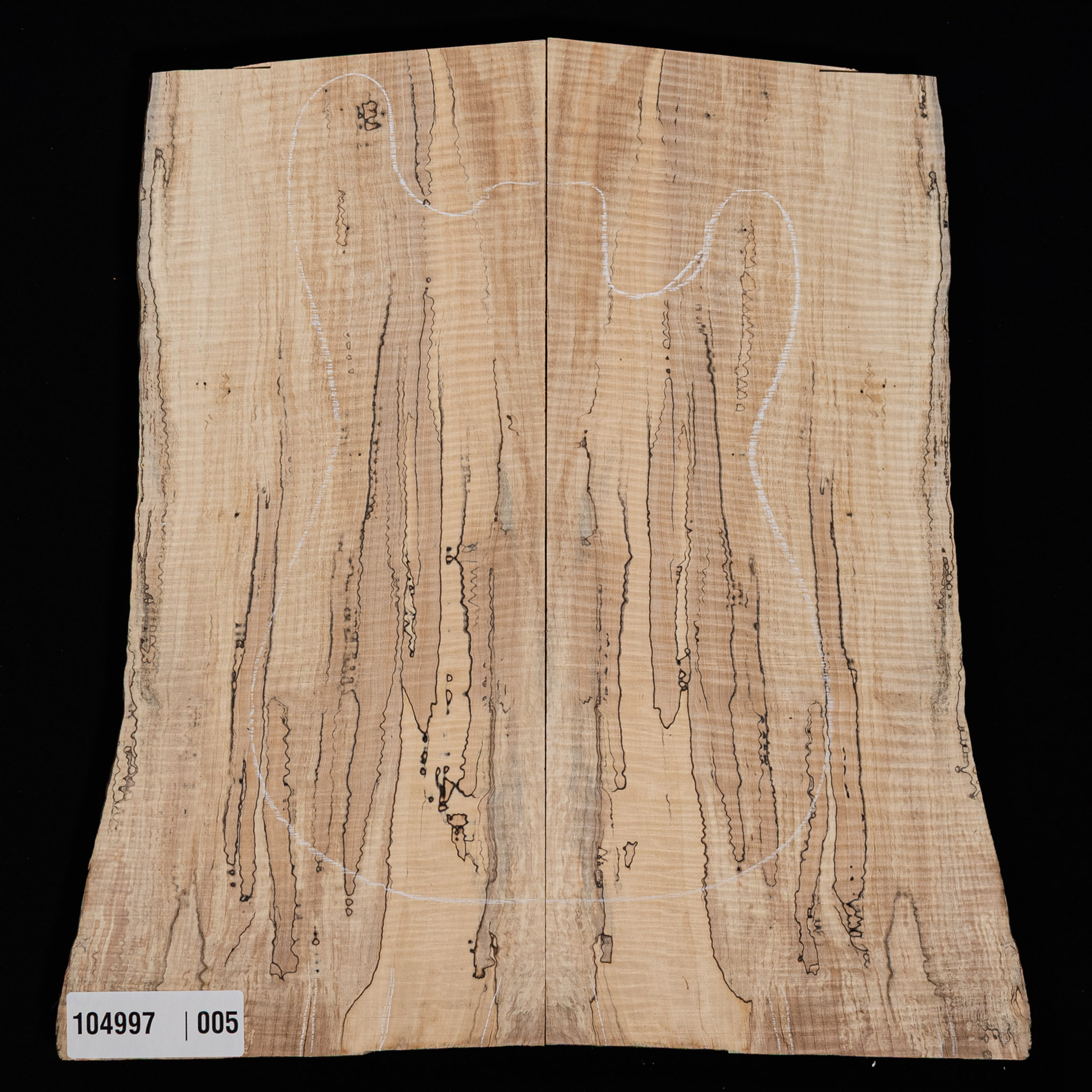 Spalted Curly Tochi Drop Top - 005