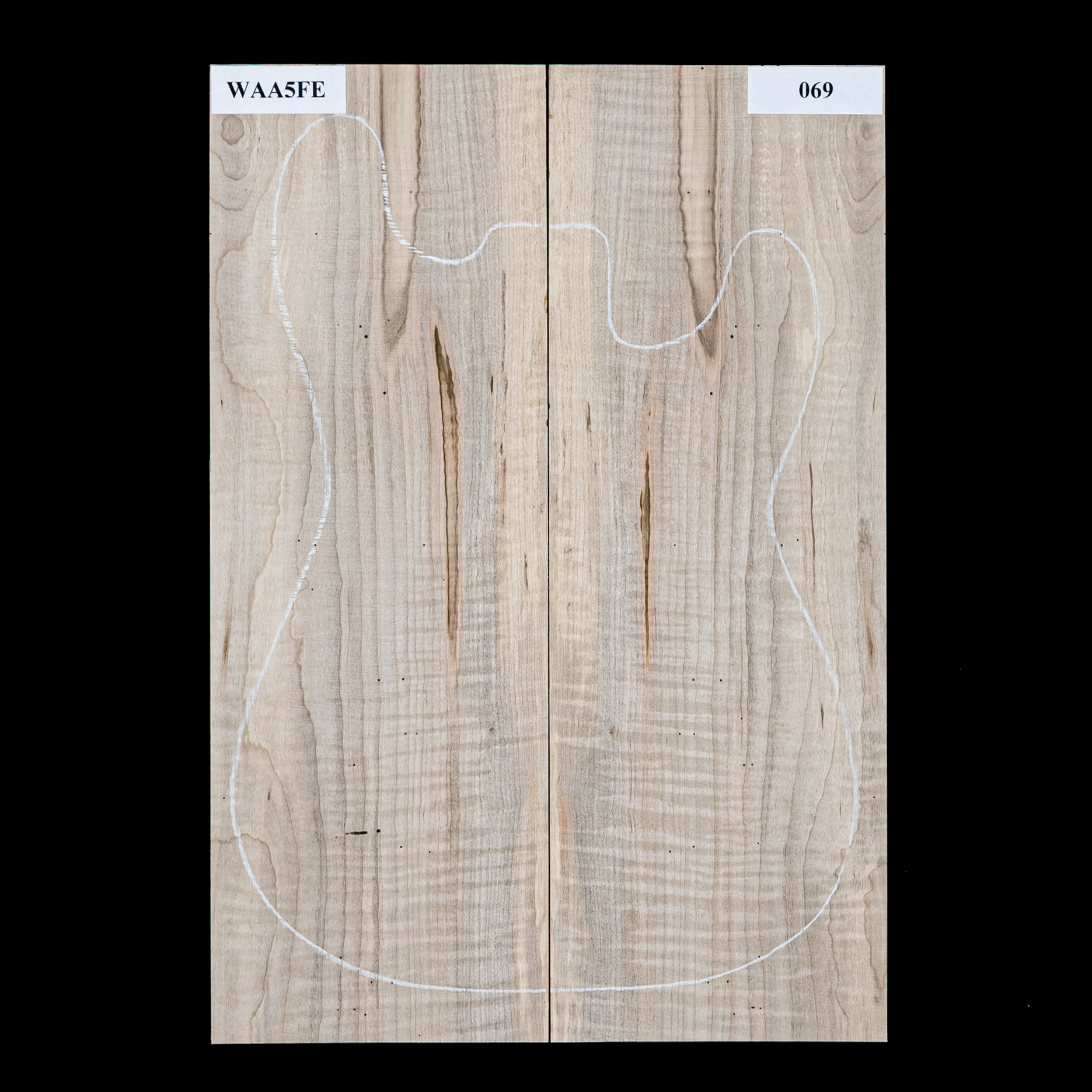 Top de arce tallado en ambrosia flame para eléctrico - 069 Top de arce tallado en ambrosia flame para eléctrico - 069