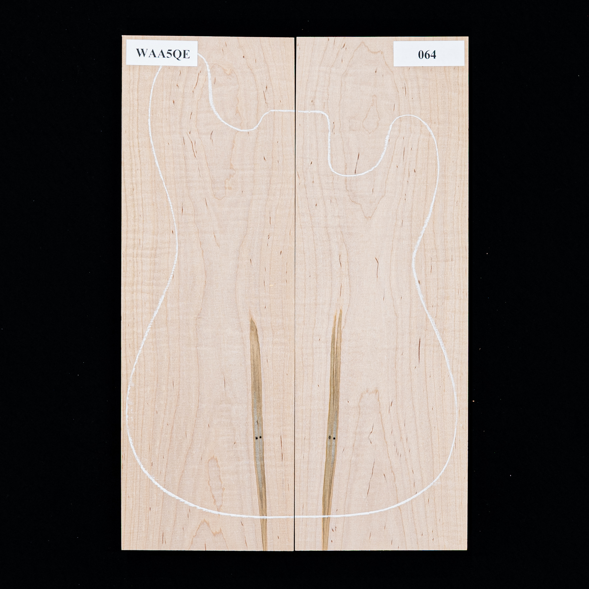 Top laminado de arce ambrosia flameado - 064 Top laminado de arce ambrosia flameado - 064