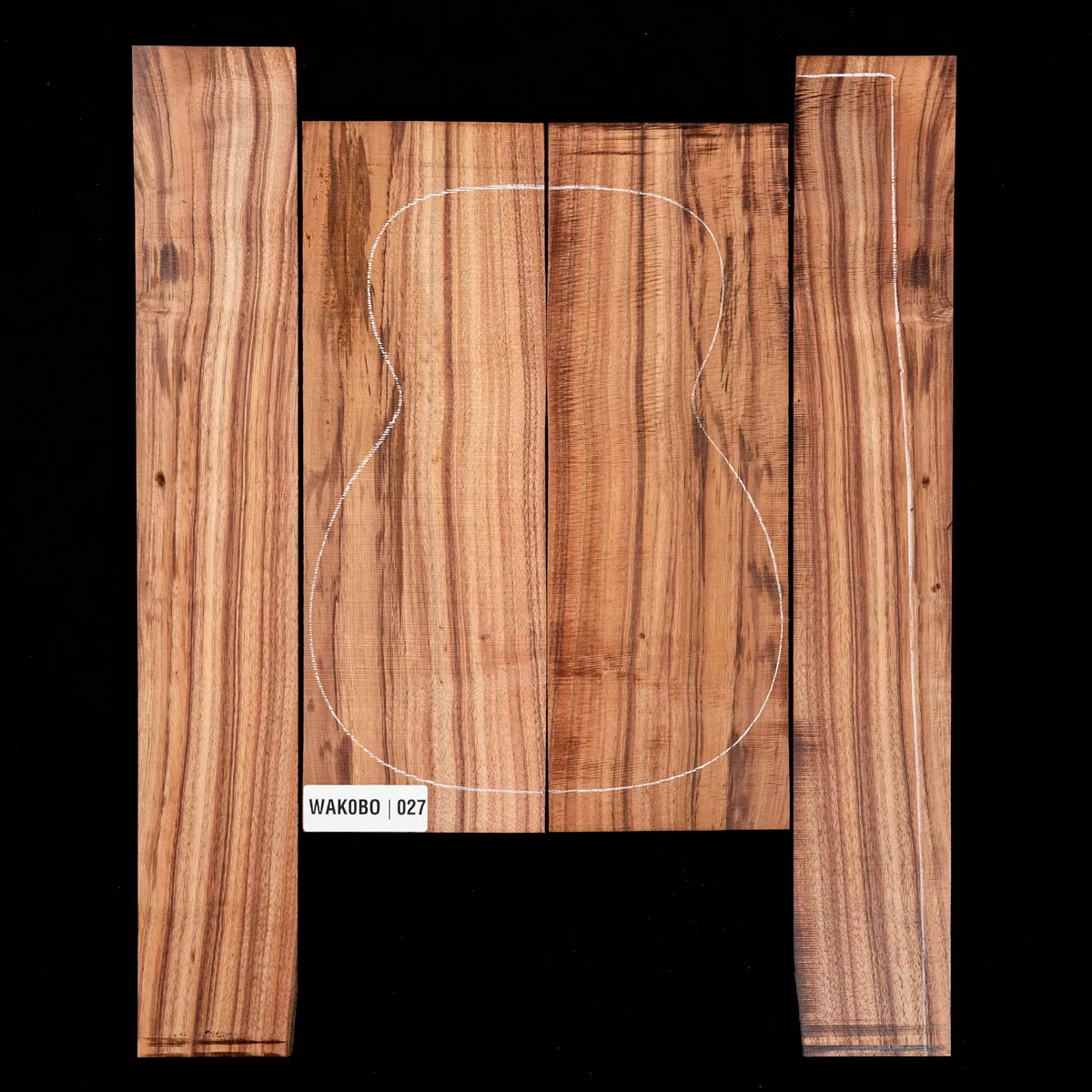 Koa Set de fondo y aros - 027 Koa Set de fondo y aros - 027