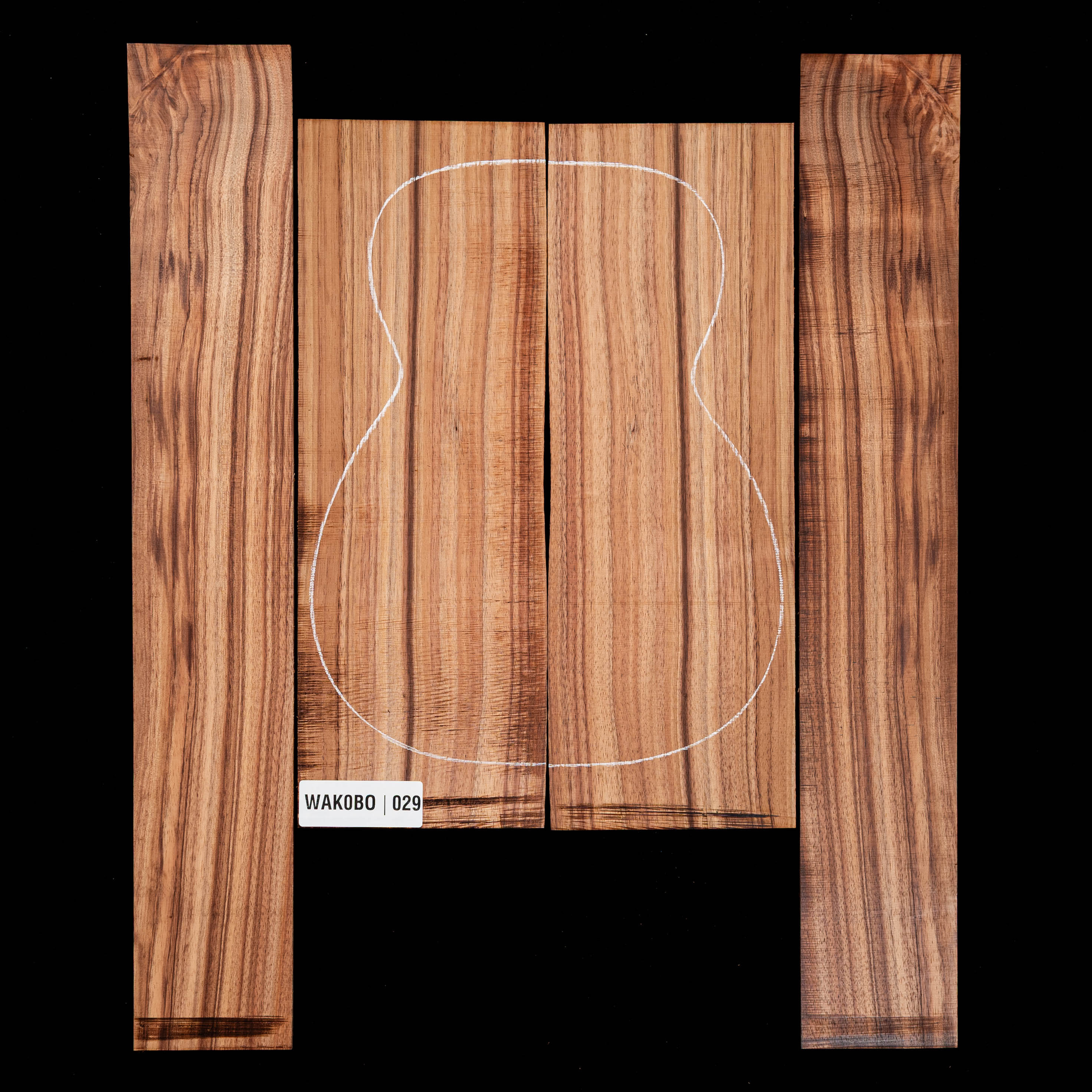 Koa Set de fondo y aros - 029 Koa Set de fondo y aros - 029