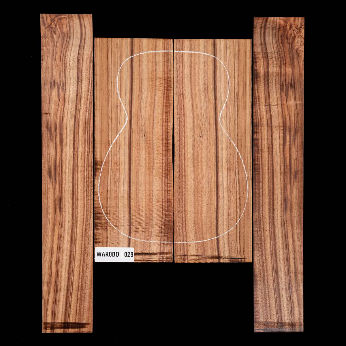 Koa Set de fondo y aros - 029 Koa Set de fondo y aros - 029