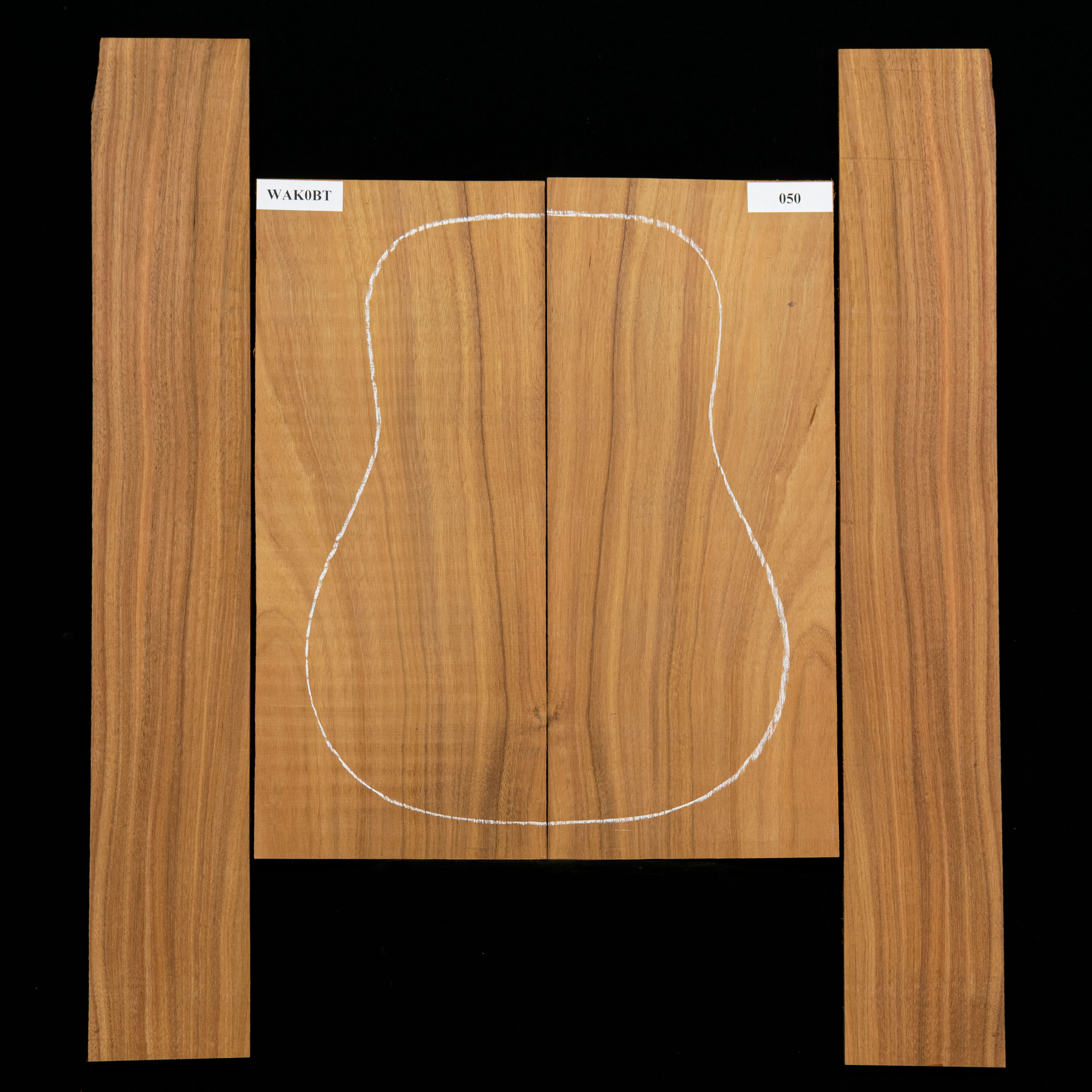 Koa Set de fondo y aros - 050 Koa Set de fondo y aros - 050