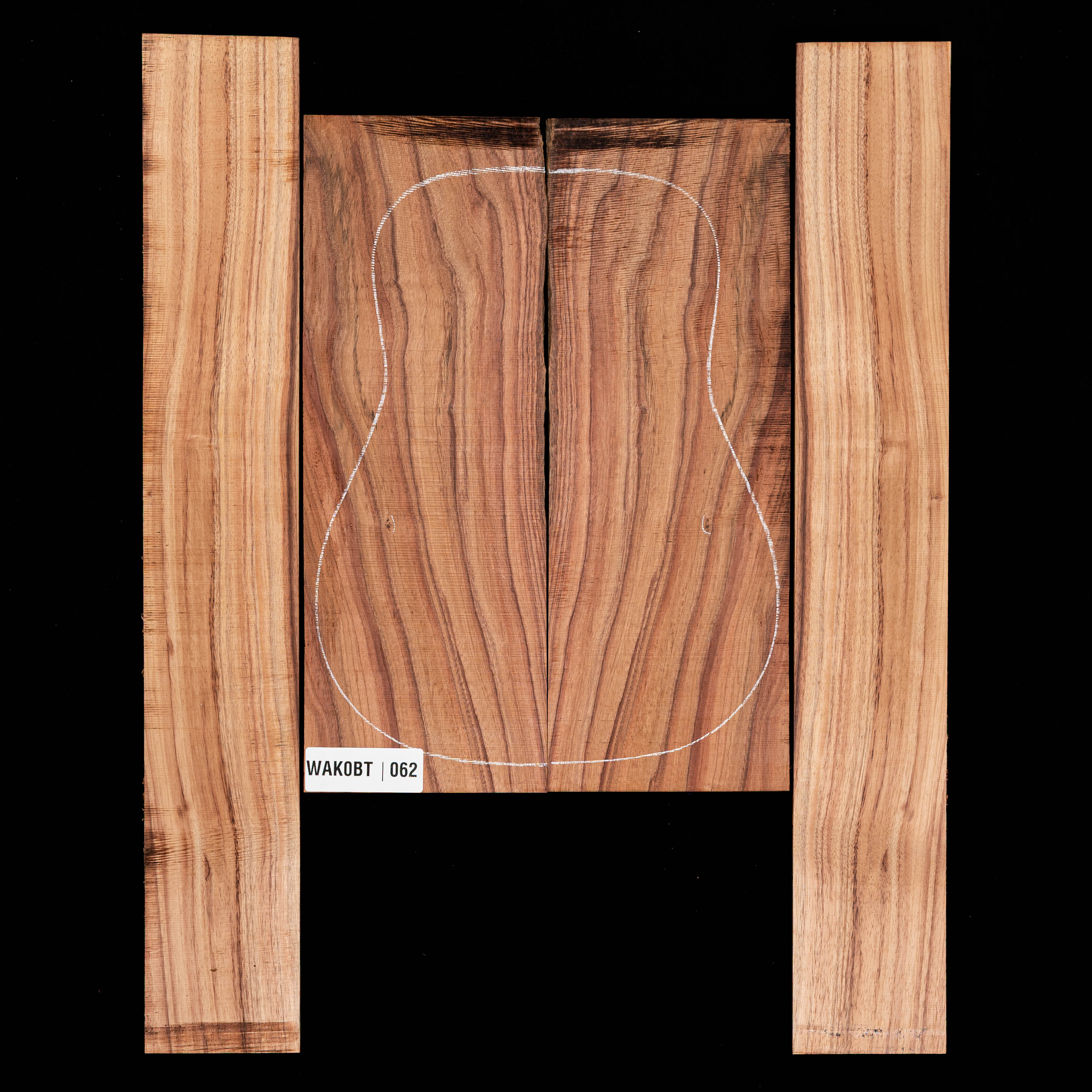 Koa Set de fondo y aros - 062 Koa Set de fondo y aros - 062