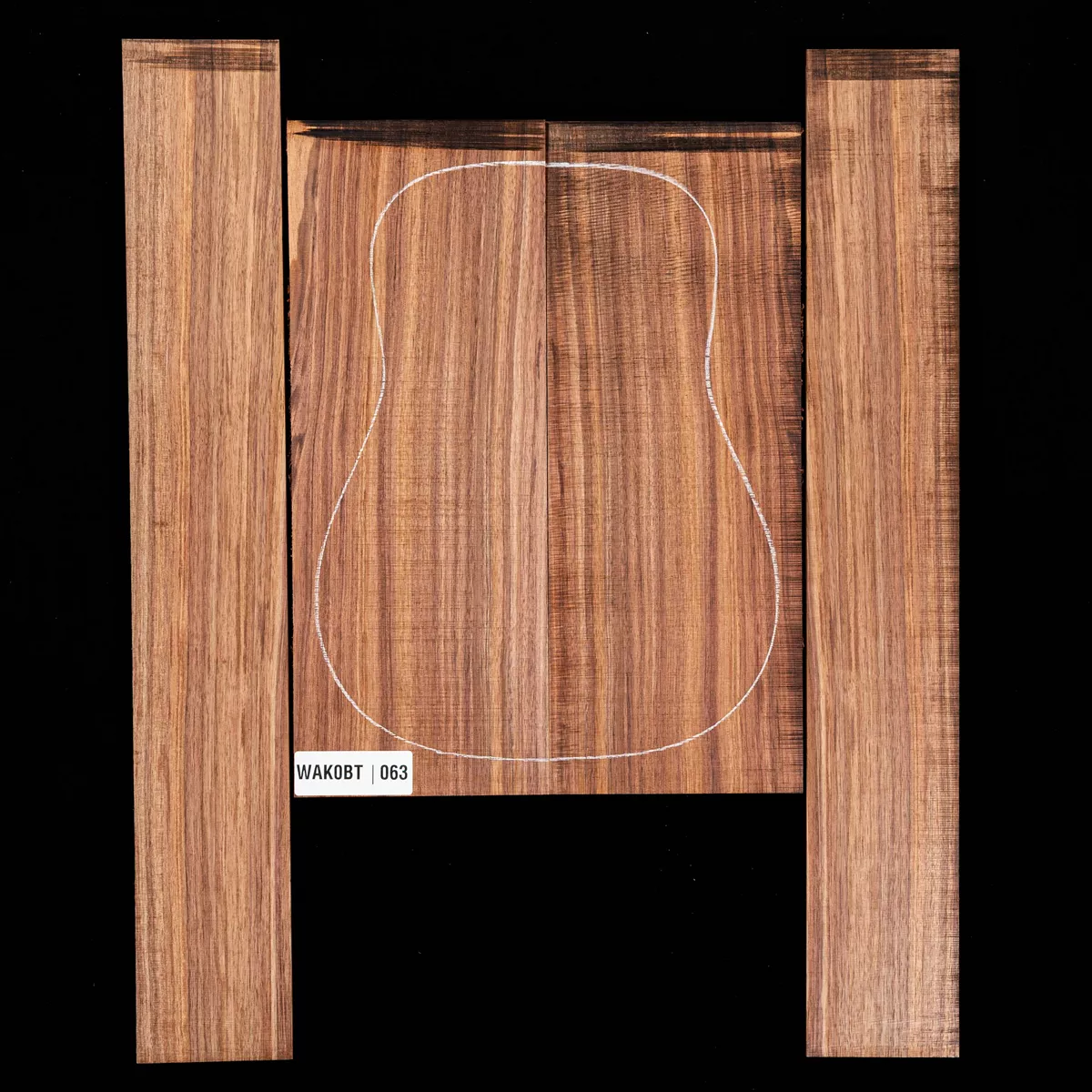 Koa Set de fondo y aros - 063 Koa Set de fondo y aros - 063