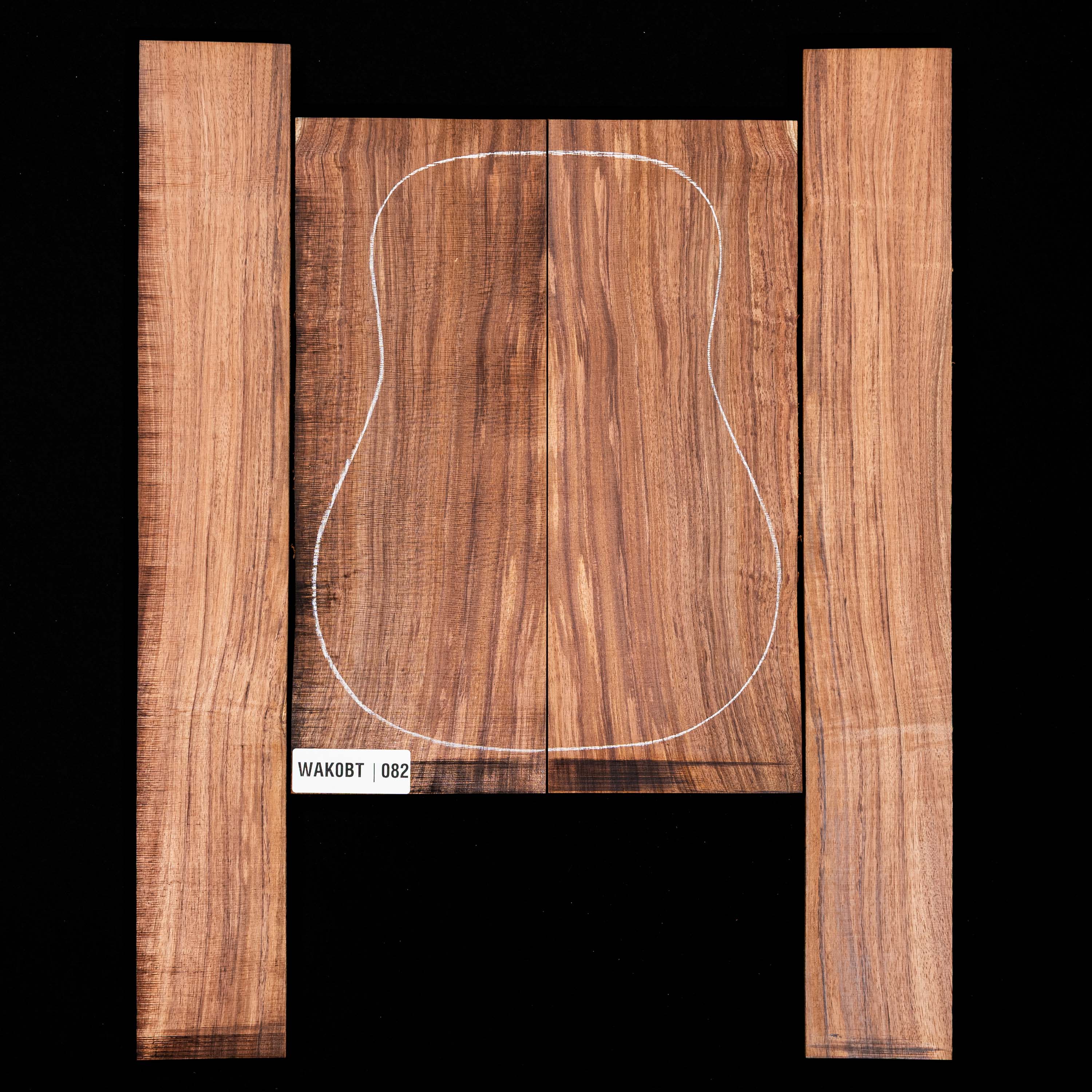 Koa Set de fondo y aros - 082 Koa Set de fondo y aros - 082