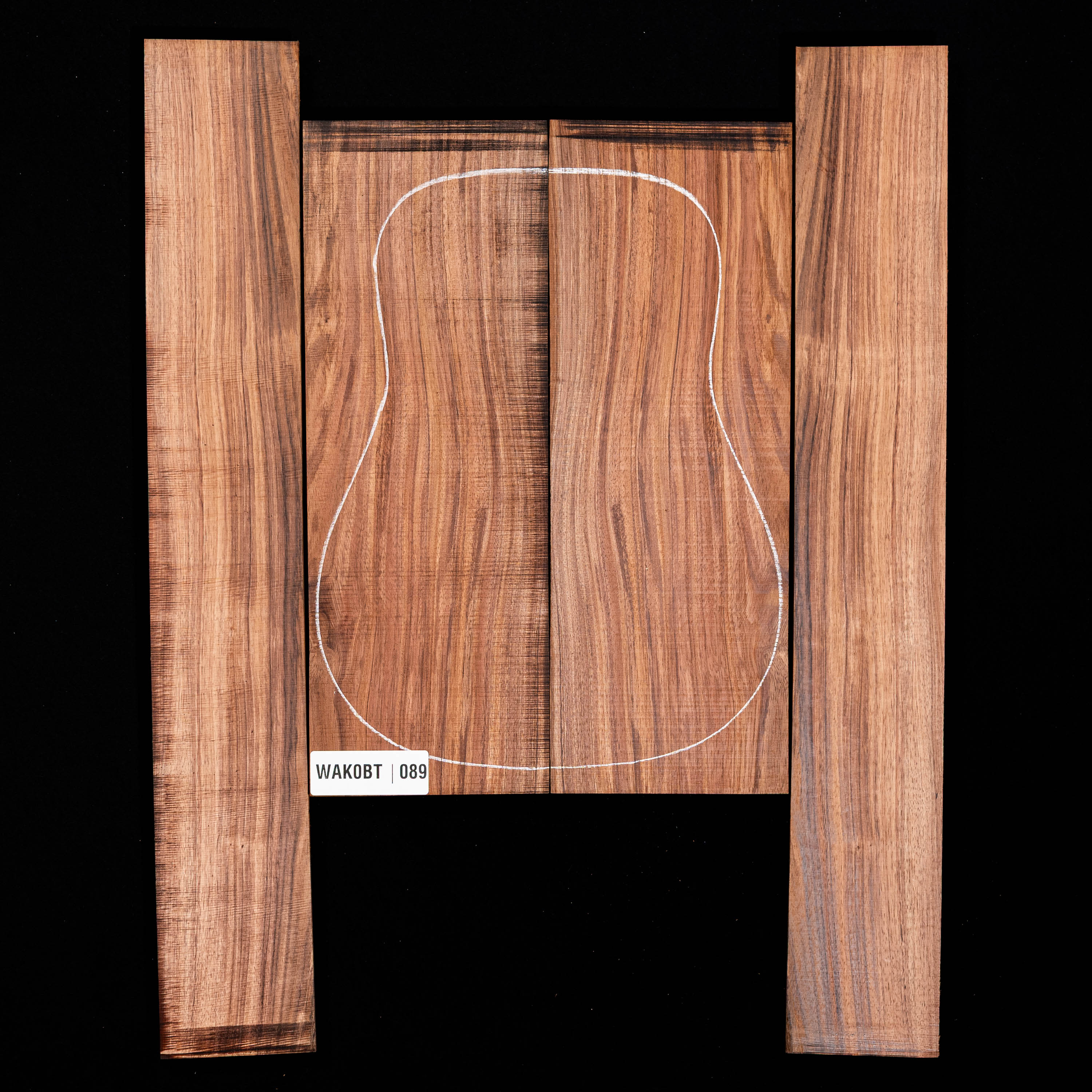 Koa Set de fondo y aros - 089 Koa Set de fondo y aros - 089