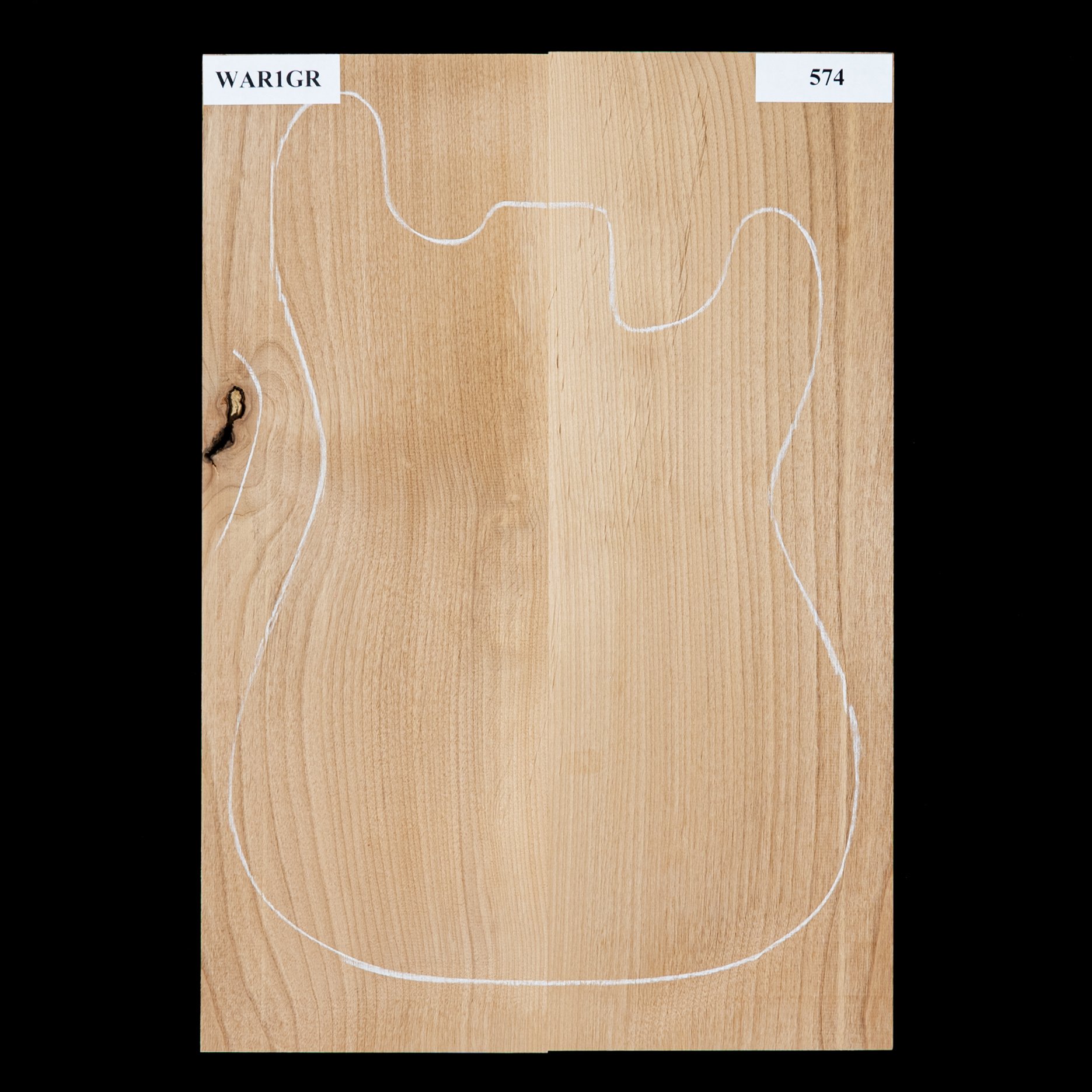 Cuerpo en bruto de aliso, 2 piezas (9,5 lb) - 574 Cuerpo en bruto de aliso, 2 piezas (9,5 lb) - 574