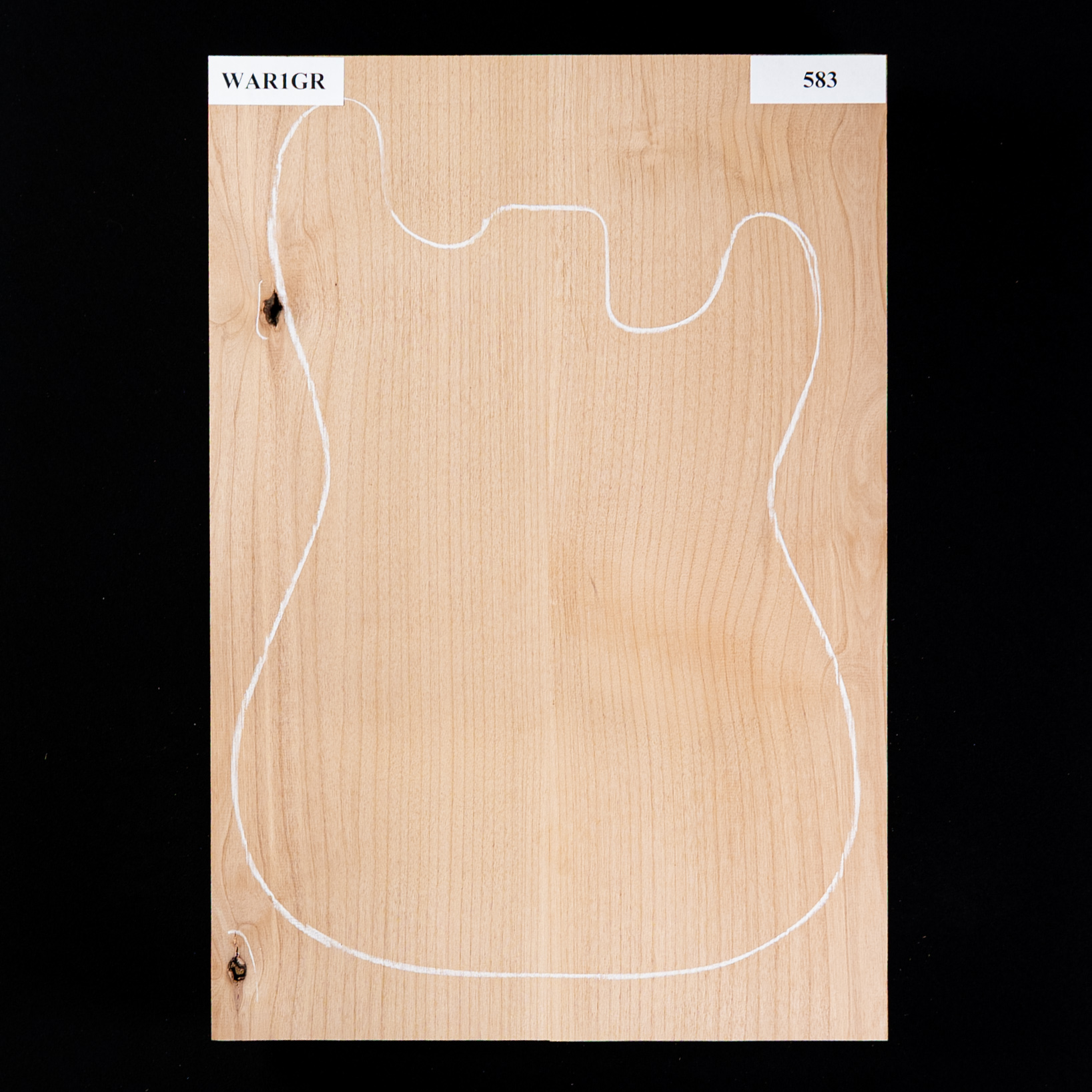 Cuerpo en bruto de aliso, 2 piezas (9,5 lb) - 583 Cuerpo en bruto de aliso, 2 piezas (9,5 lb) - 583