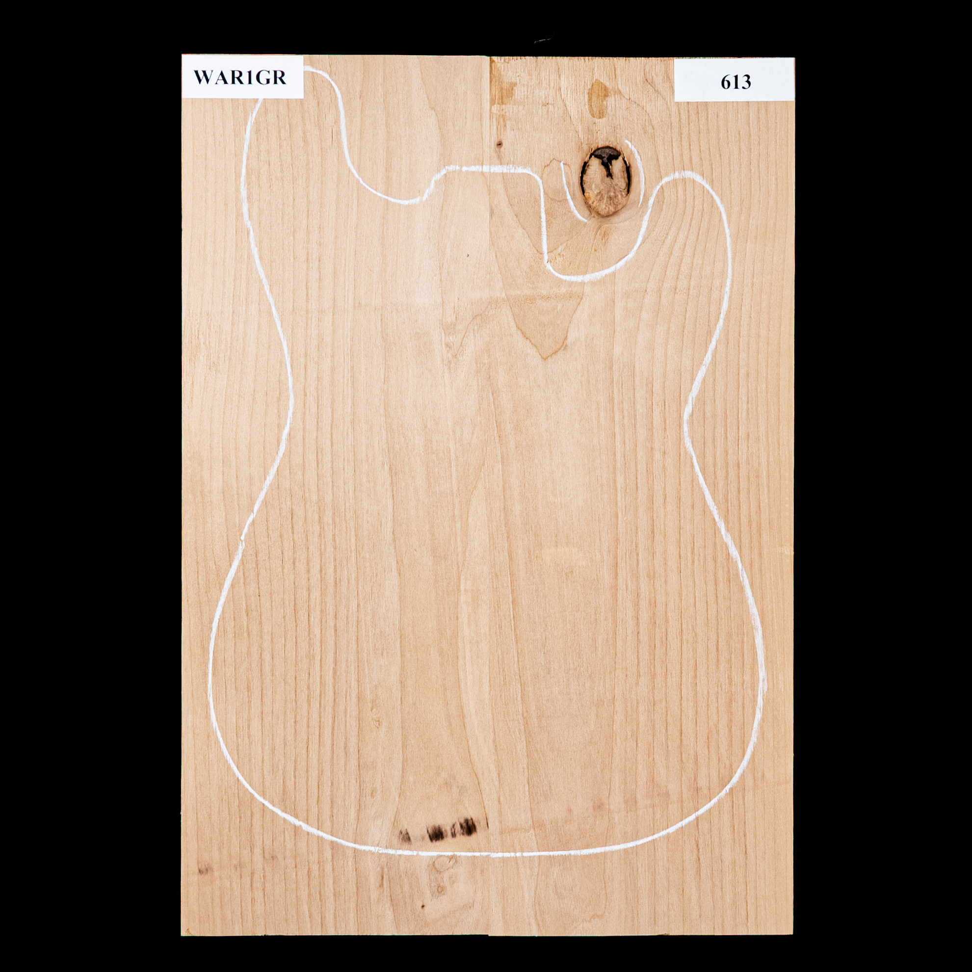 Cuerpo en bruto de aliso, 2 piezas (8,6 lb) - 613 Cuerpo en bruto de aliso, 2 piezas (8,6 lb) - 613