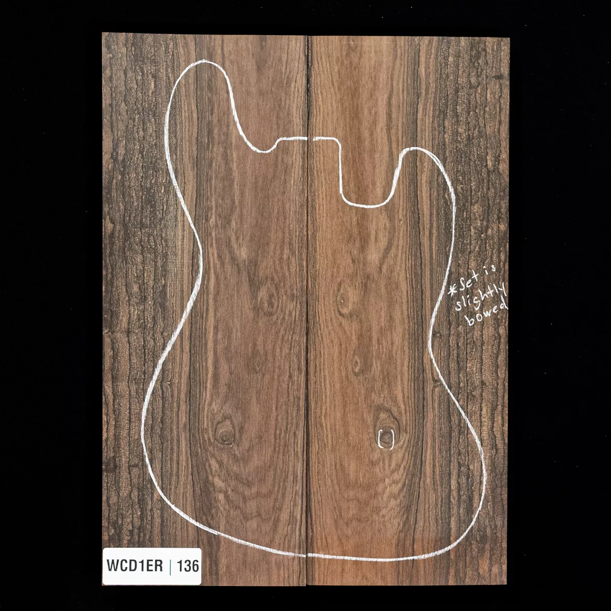 Top con caída de ziricote - 136 Top con caída de ziricote - 136